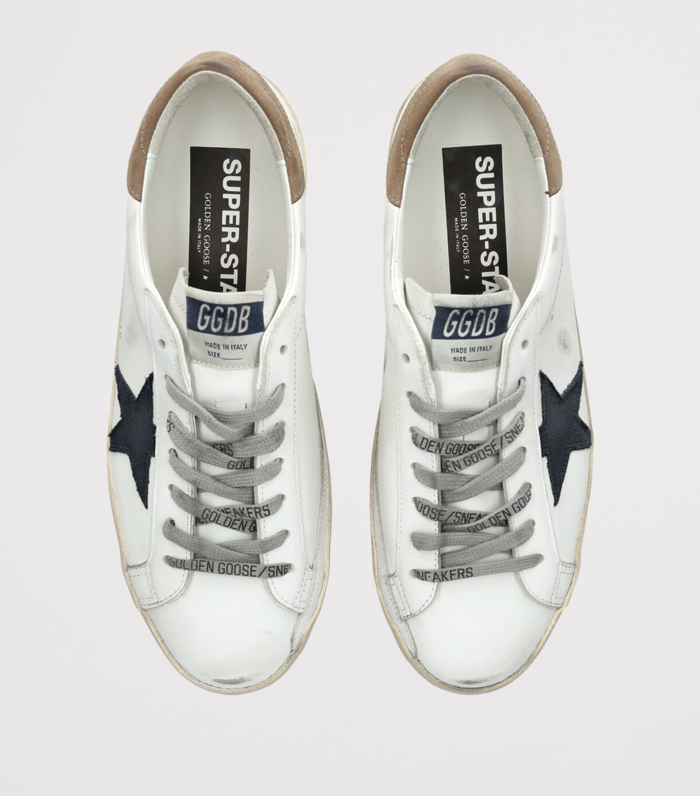 Golden Goose Leather Super-Star Sneakers White/oth Image 4