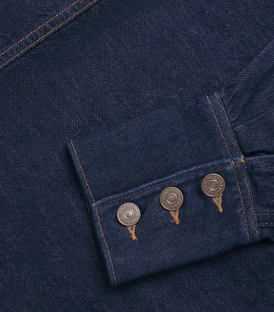 Polo Ralph Lauren Womens Structured Denim Jacket Manteas Wash Image 6