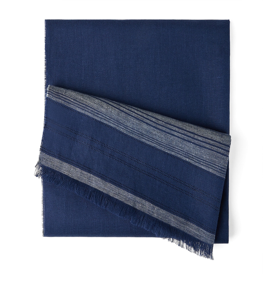 Linen Stripe Scarf CZV72 Image 1