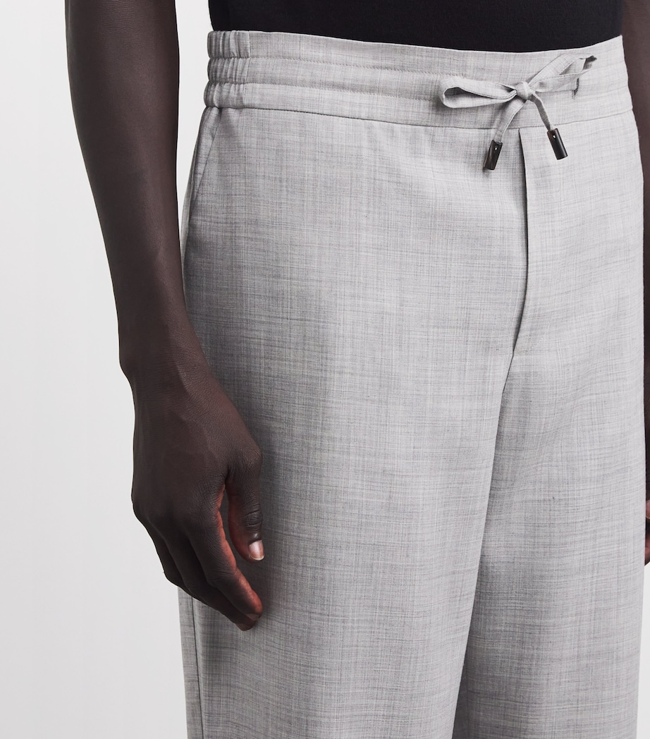 Colombo Mens Cashmere Fleece Trousers Grey Image 6