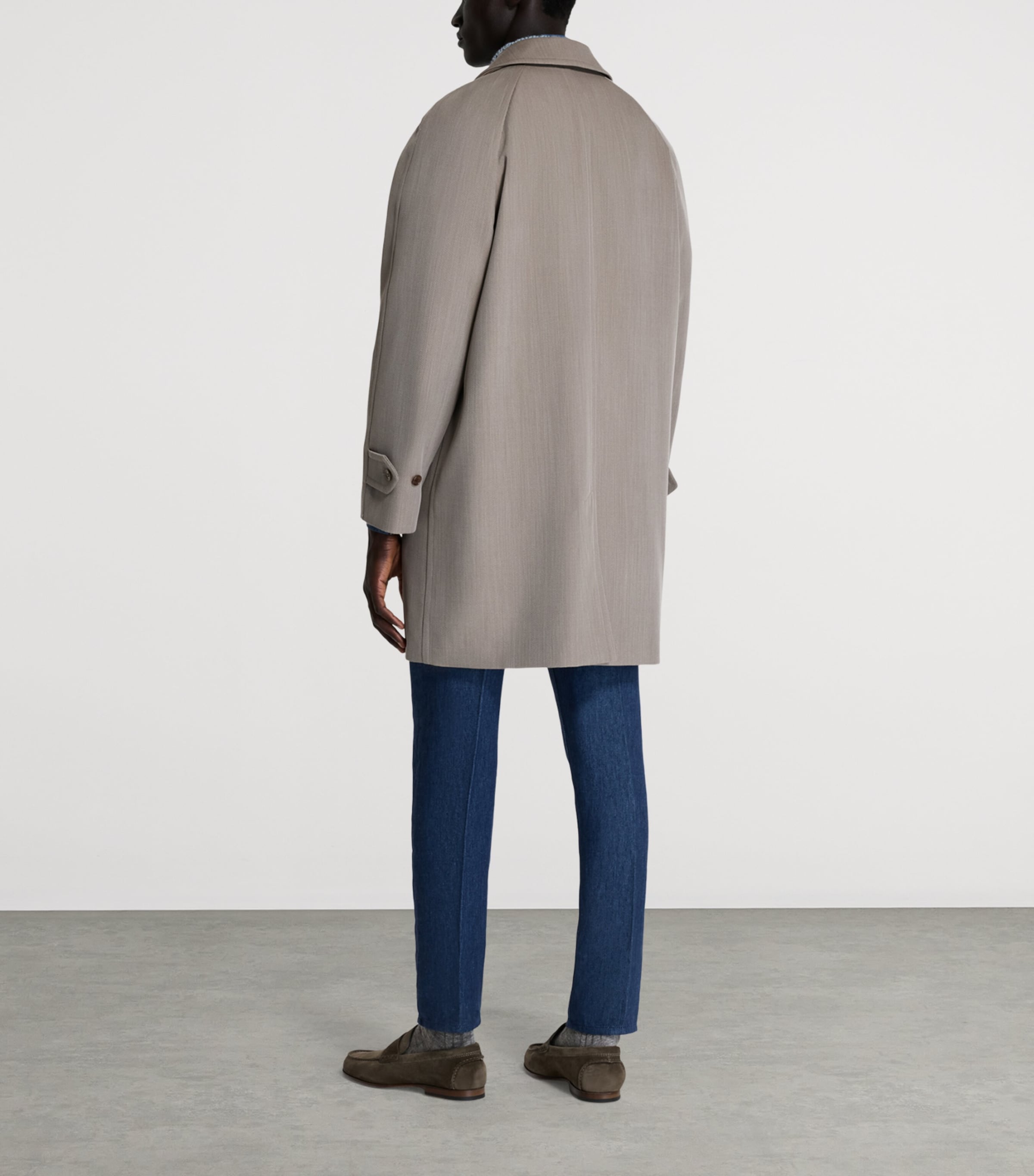 Virgin Wool Coat 030GREY Image 3