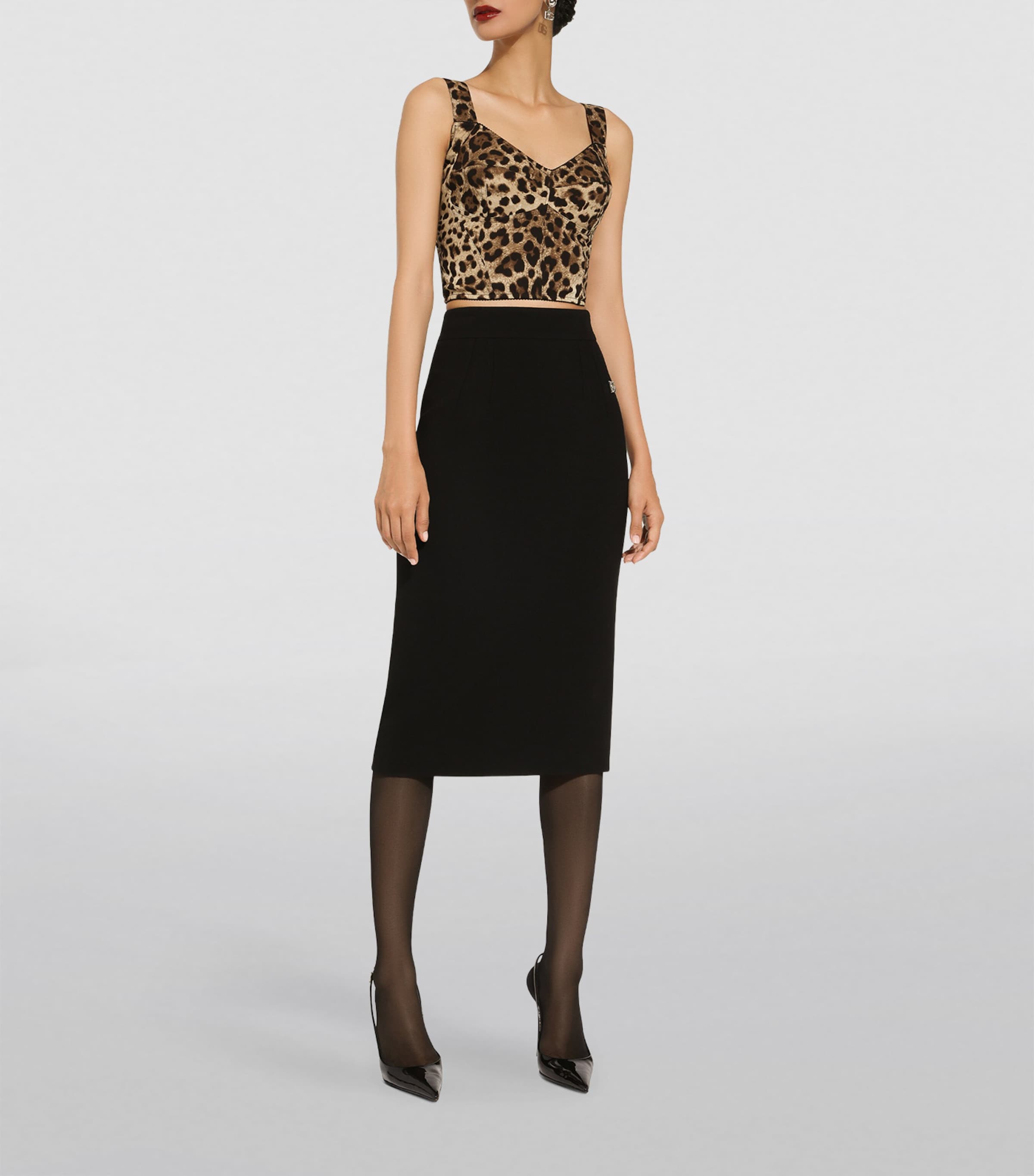 Leopard Print Bustier Top HY13M-LEO NEW Image 2