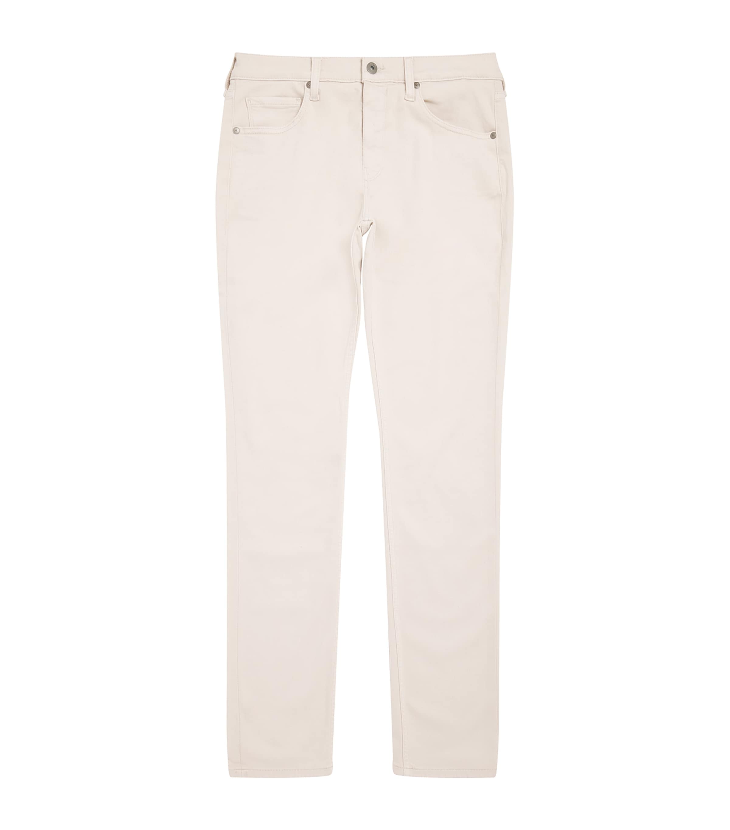 PAIGE Mens Lennox Slim Jeans Sea Shell Image 1