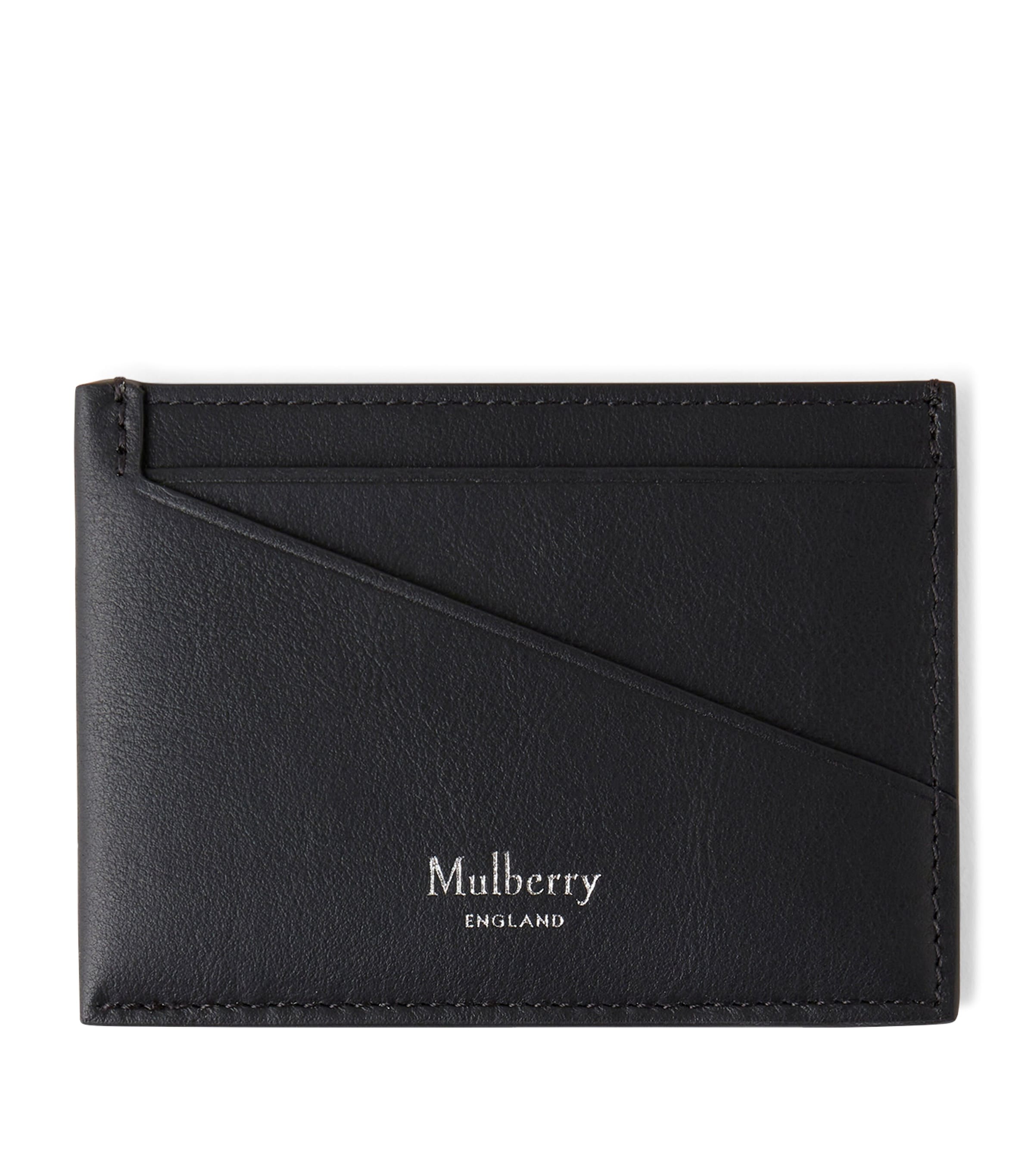 Shop Mulberry Leather Camberwell Card Holder In Black