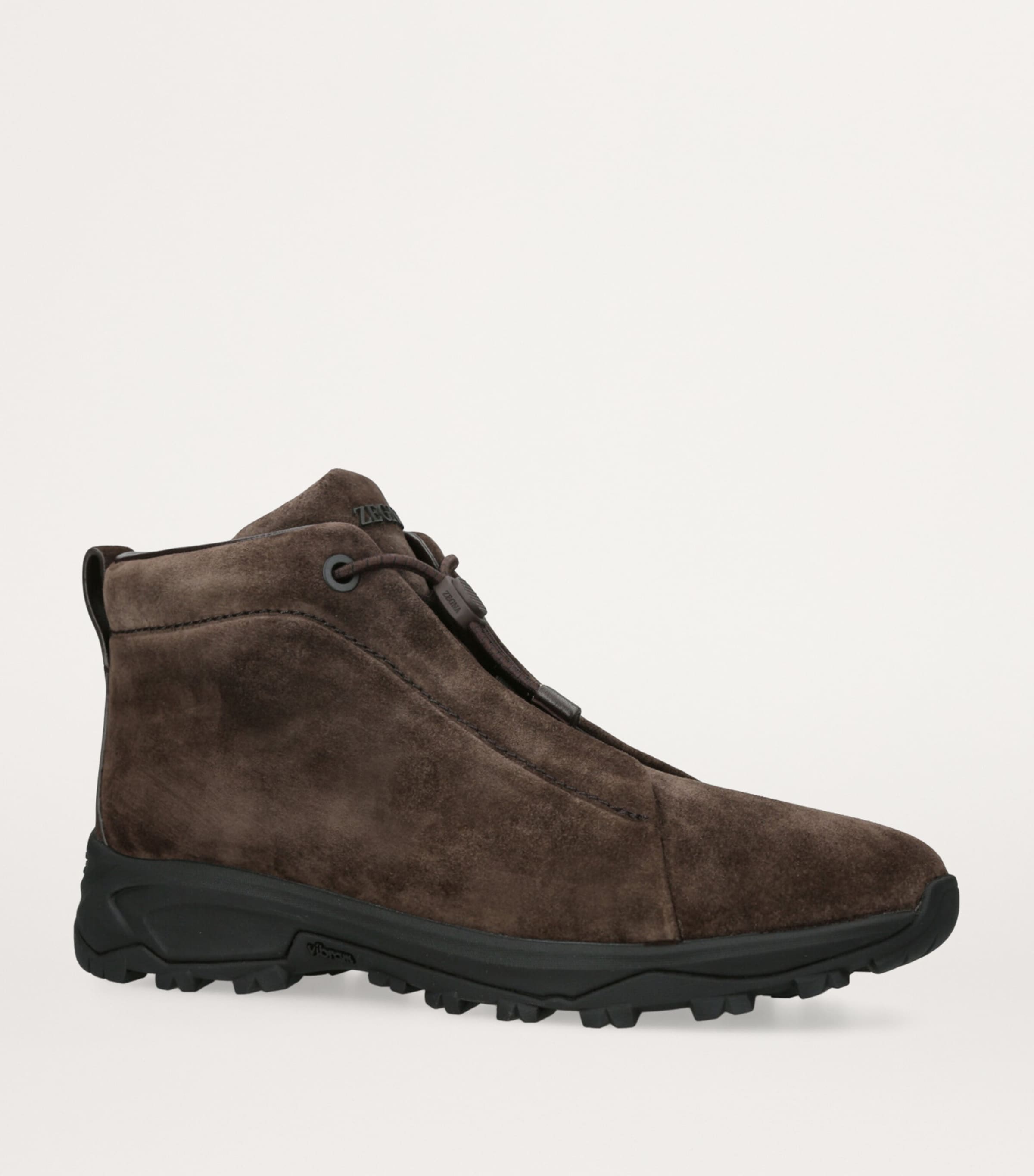 Suede Triple Stitch Vetta Sneakers DARK BROWN Image 3