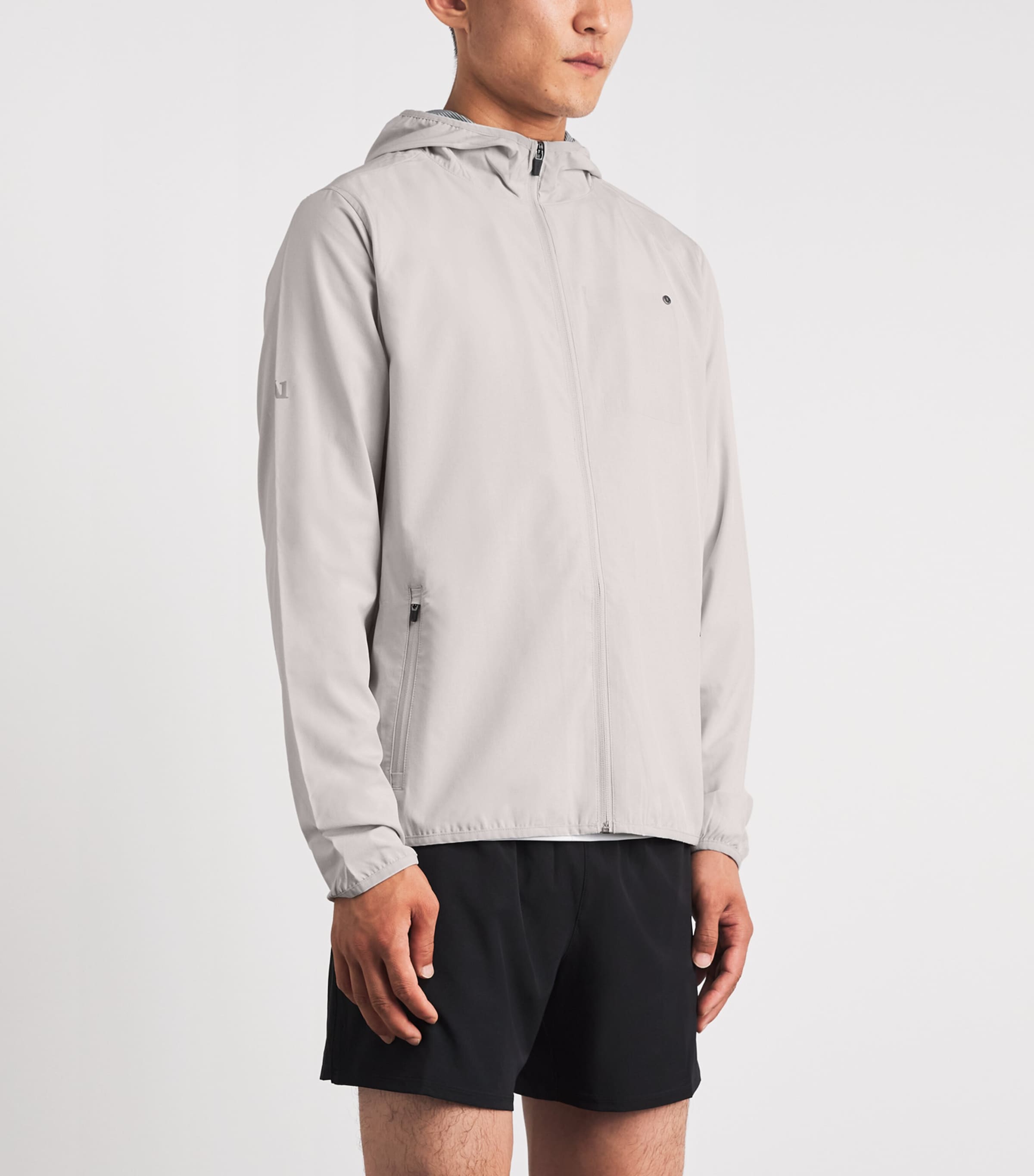 VUORI Mens Outdoor Trainer Shell Jacket Gmx Grey Mist L Image 4
