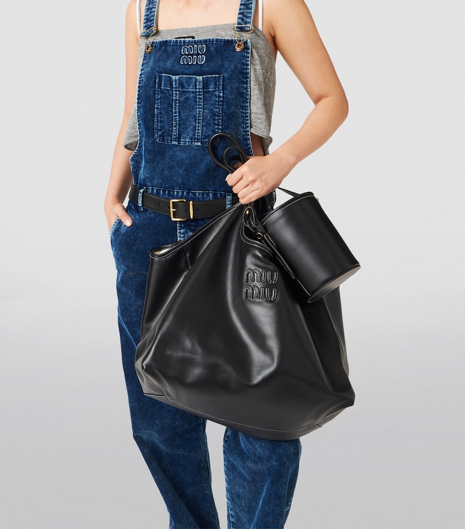 Leather Ivy Tote Bag F0002 Image 6