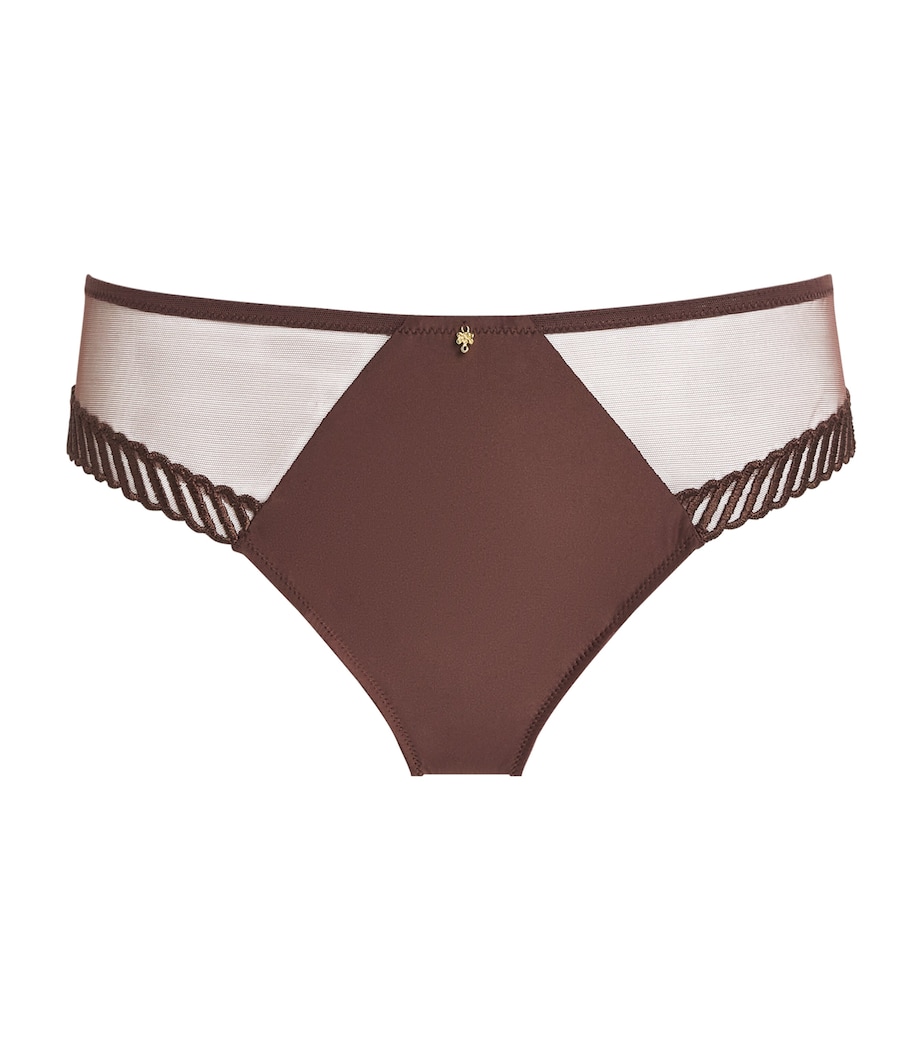 Sheer Emotion Brazilian Briefs SEPIA Image 1