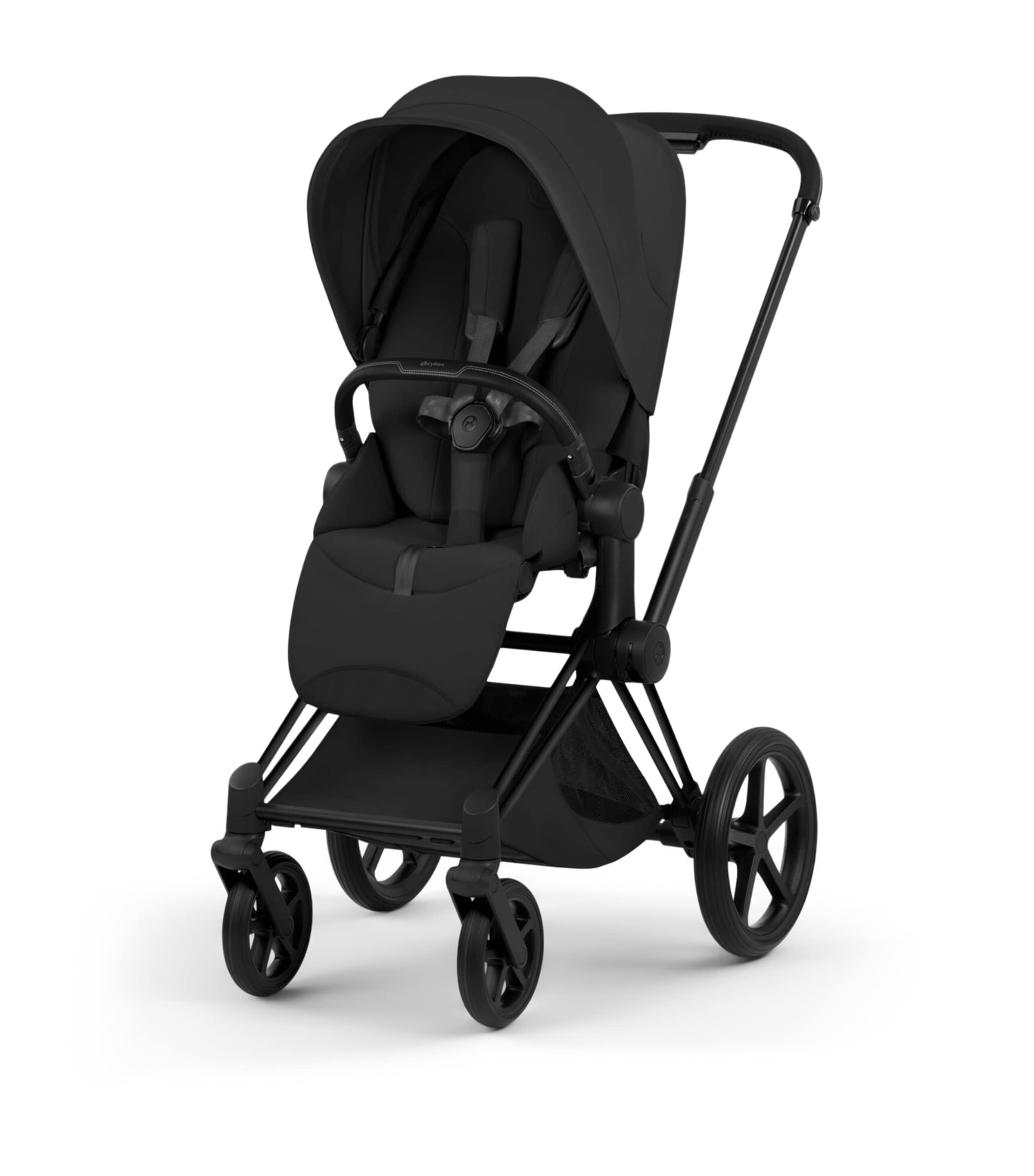 Cybex e-PRIAM Pushchair Frame - Platinum Style Collection Matt Black Image 9