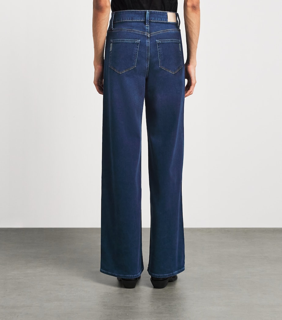 PAIGE Womens Anessa Wide-Leg Jeans Admission Image 5