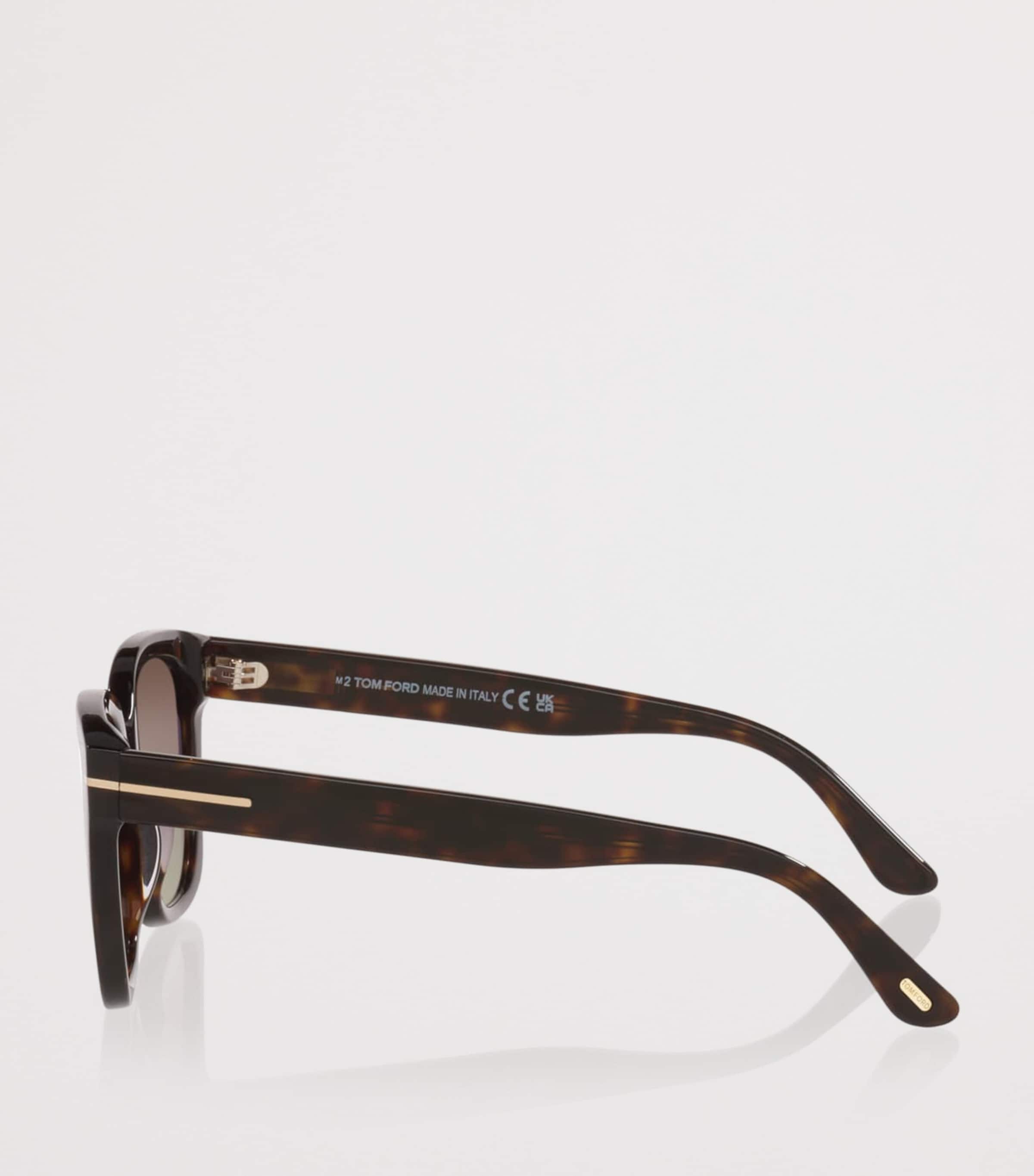 TOM FORD Haylay Square Sunglasses Brown Image 2