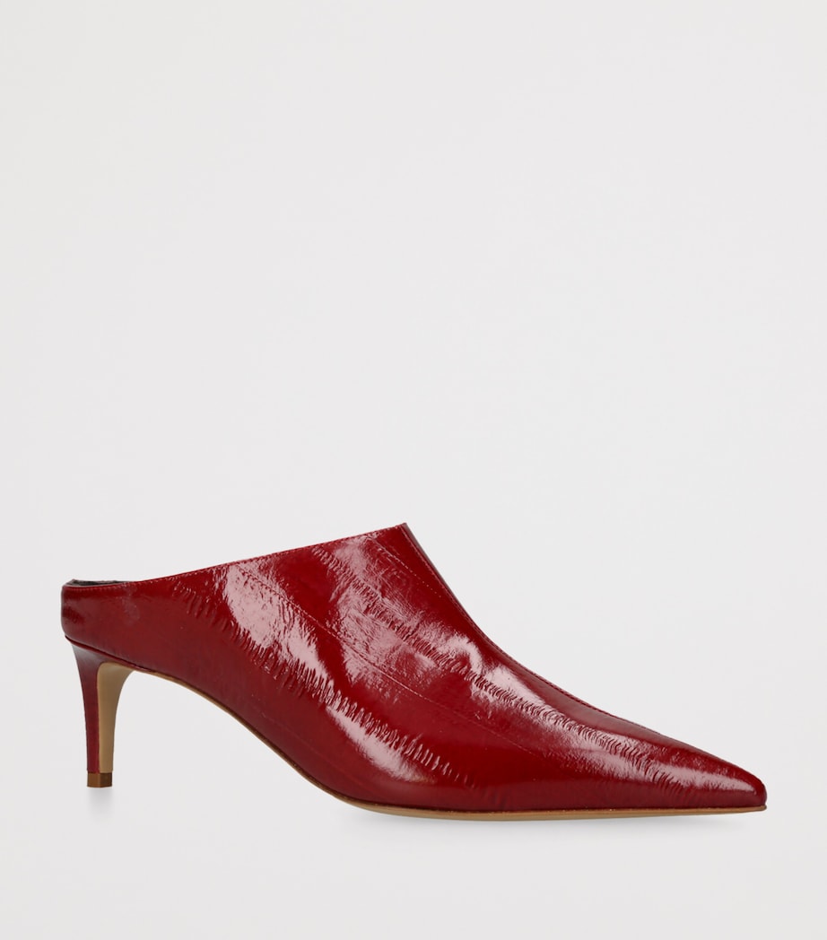 Le Monde Beryl Patent Leather Lou Heeled Mules 50 Red/dark Image 3