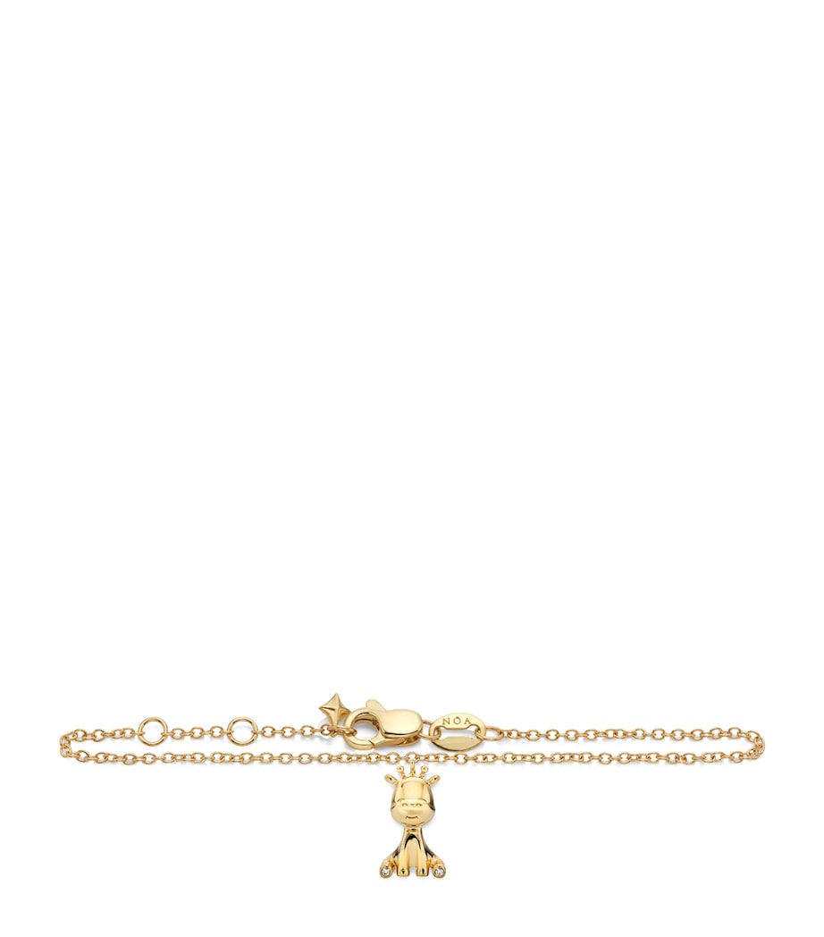 Yellow Gold and Diamond Giraffe Bracelet GOLD Image 1