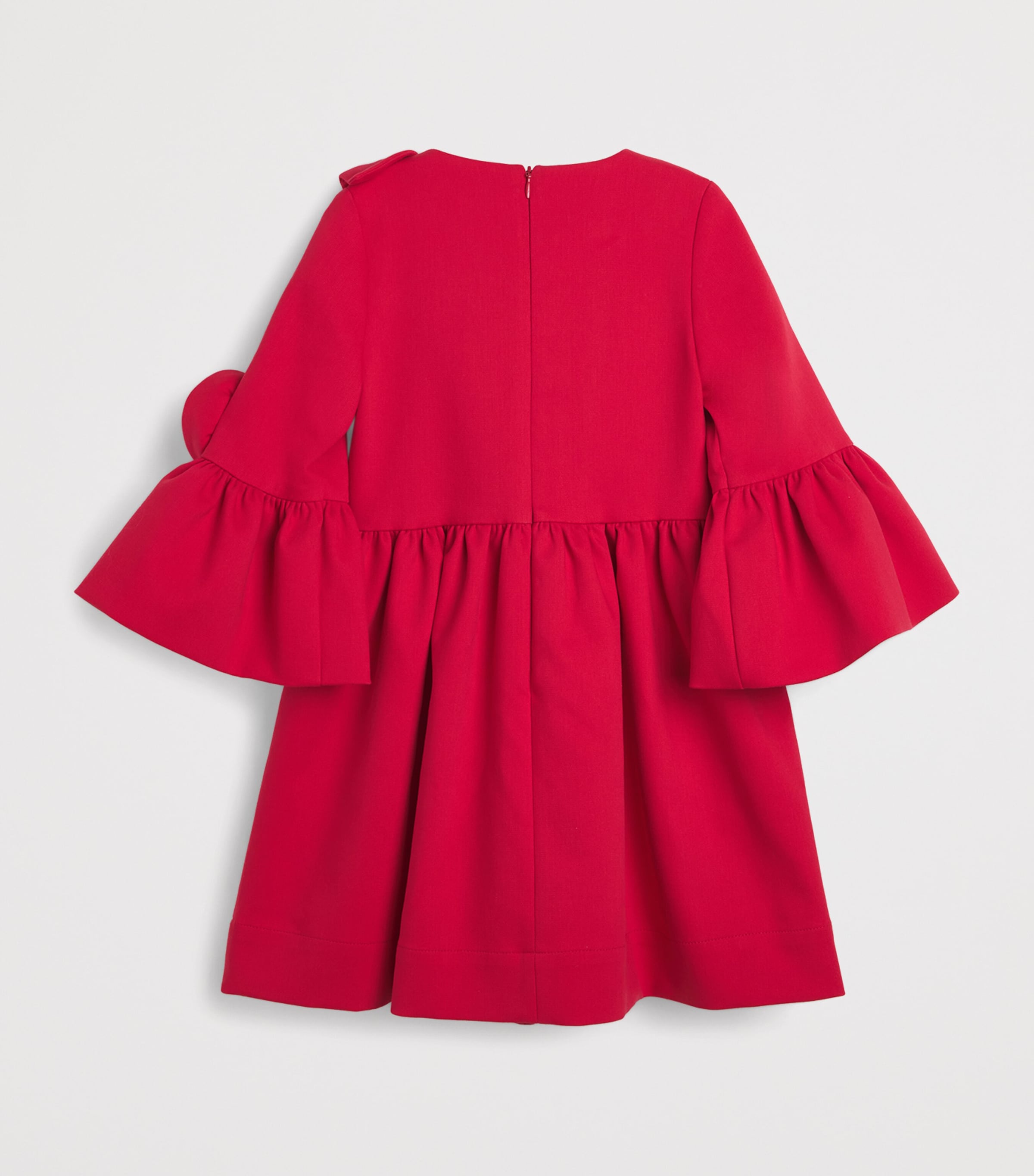 Floral-Detail Juliet Dress (4-14 Years) 501ROYAL RED Image 2