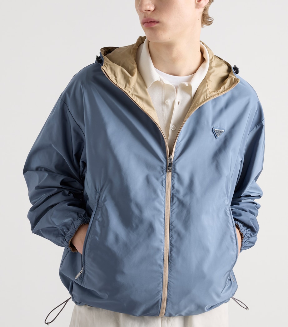 Prada Mens Re-Nylon Reversible Jacket Brown Image 4