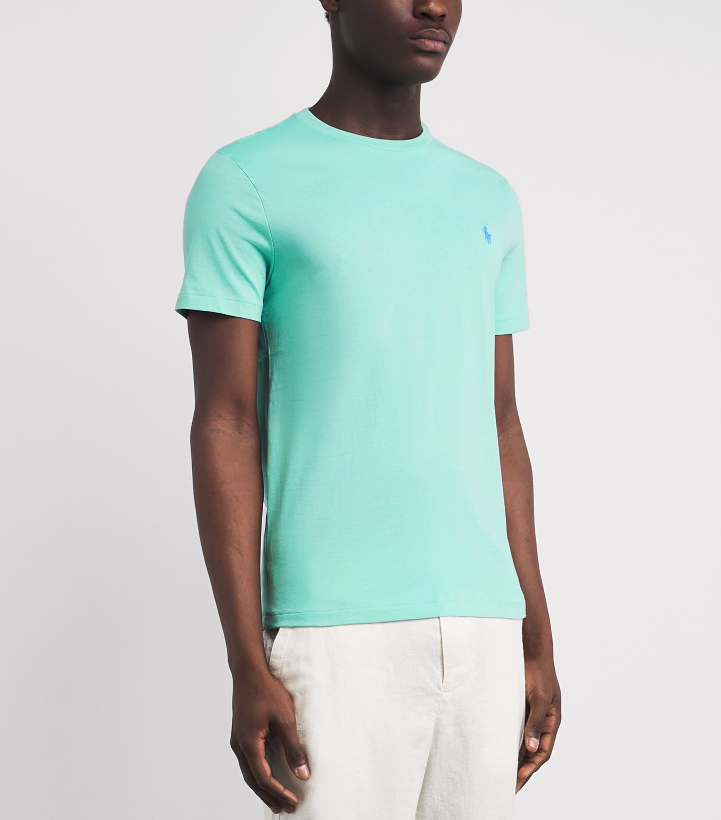 Polo Ralph Lauren Mens Cotton Custom-Fit Polo Pony T-Shirt Image 4