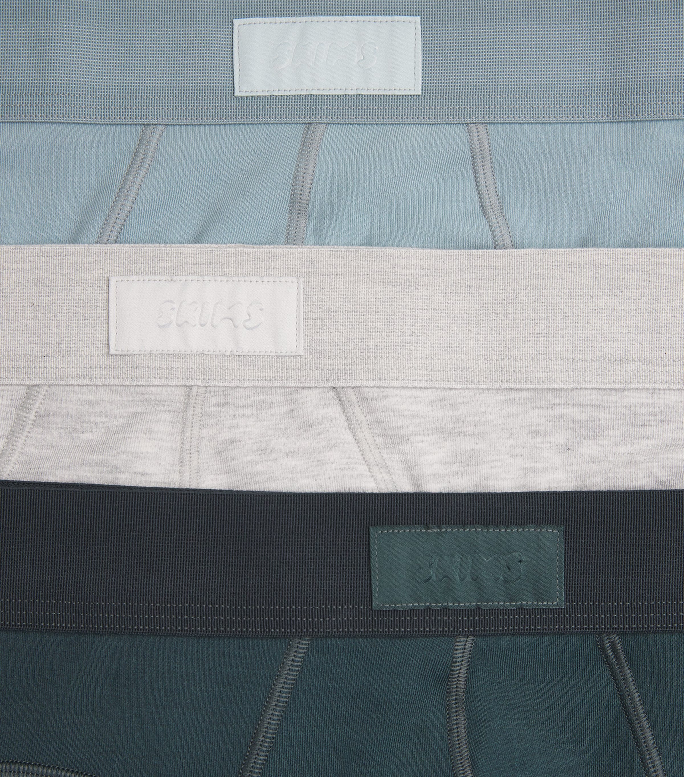 Skims Mens Stretch-Cotton Briefs (Pack of 3) Verdant Multi Image 5