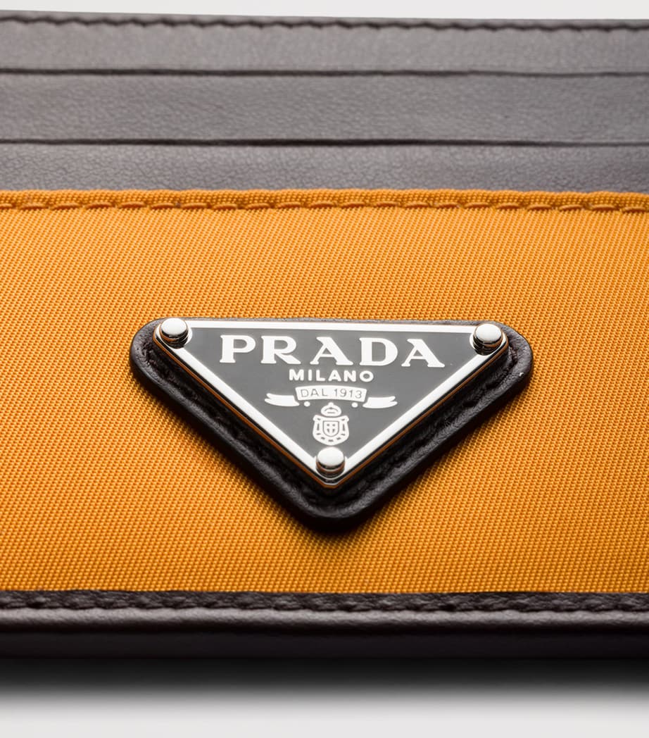 Re-Nylon and Leather Card Holder F0287 Image 2