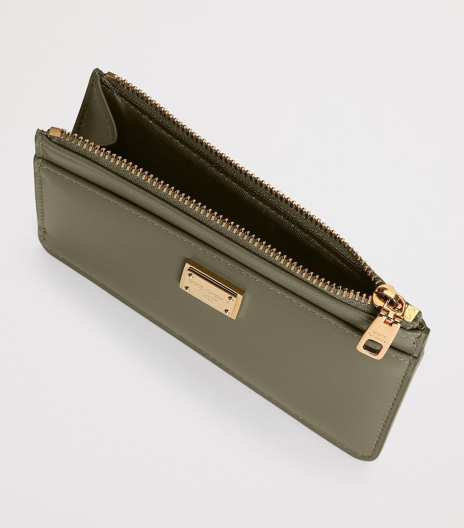 Plongé Calfskin Card Holder 80560-DARK GREE Image 4