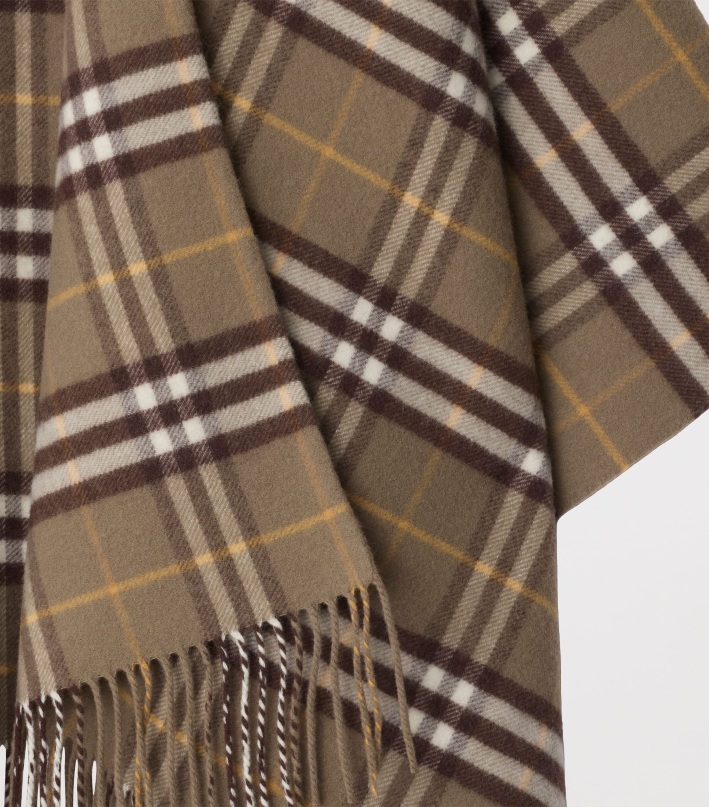 Wool-Cashmere Check Cape VOLE Image 4