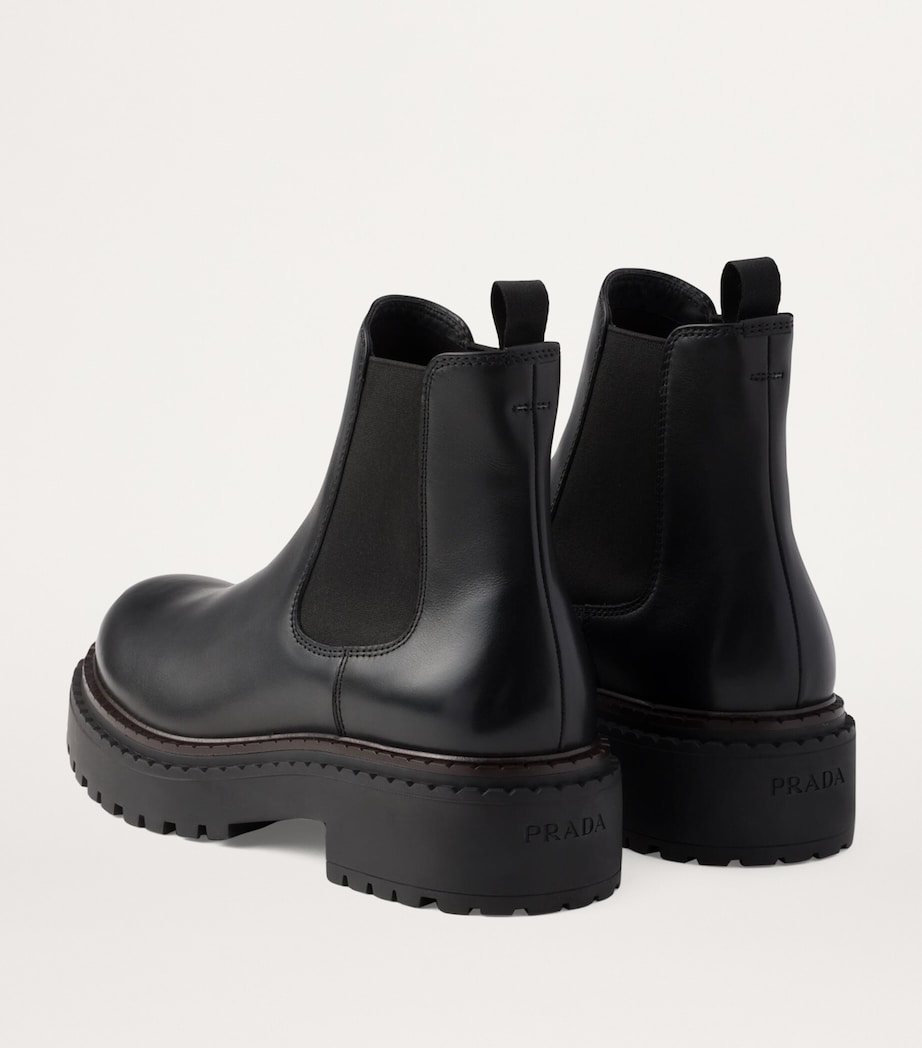 Prada Leather Chelsea Boots Image 3