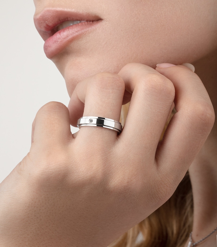 White Gold and Diamond Possession Wedding Ring GOLD Image 4