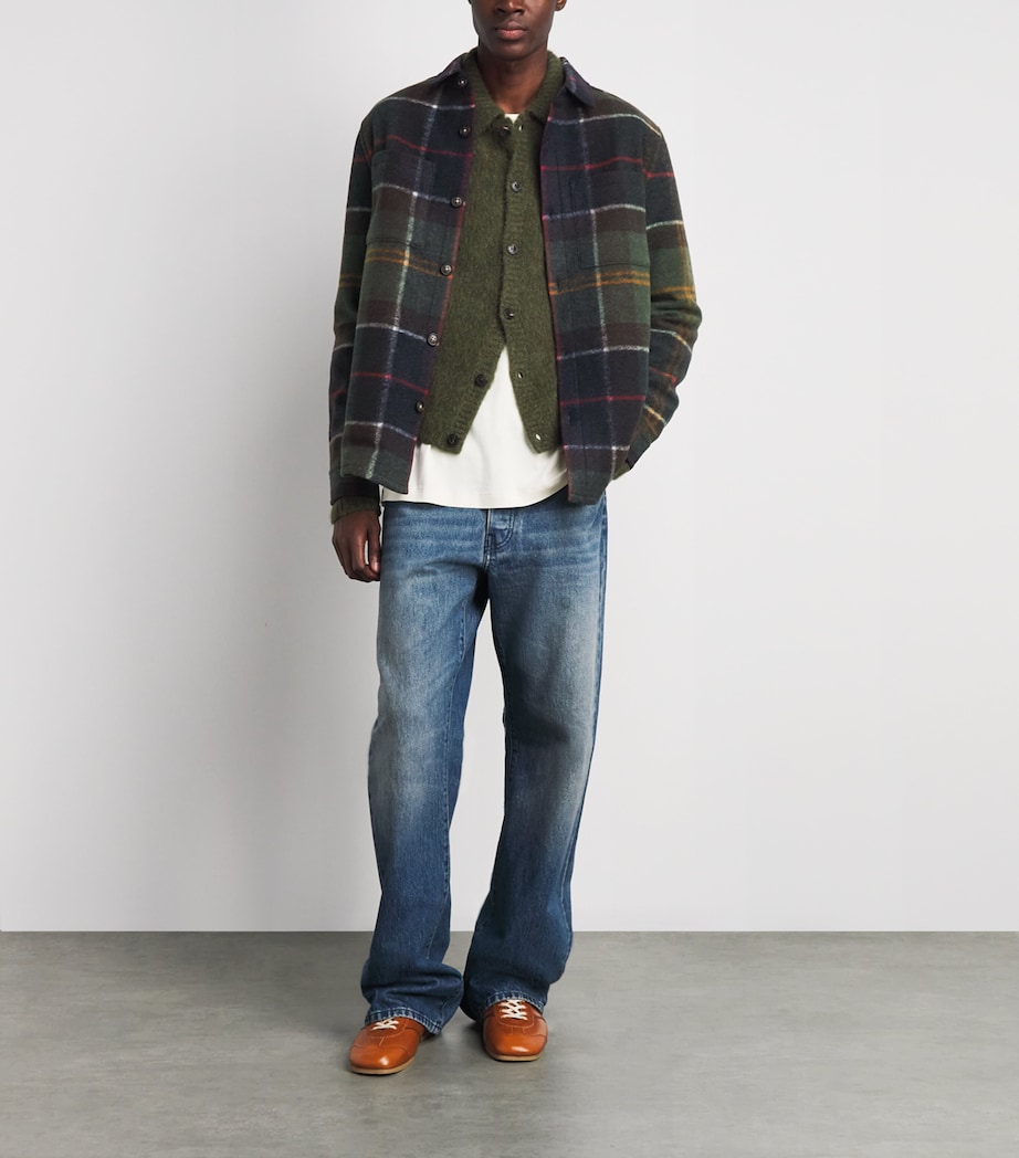 Barbour Mens Brushed Woodlane Check Overshirt Classic Tartan Image 2