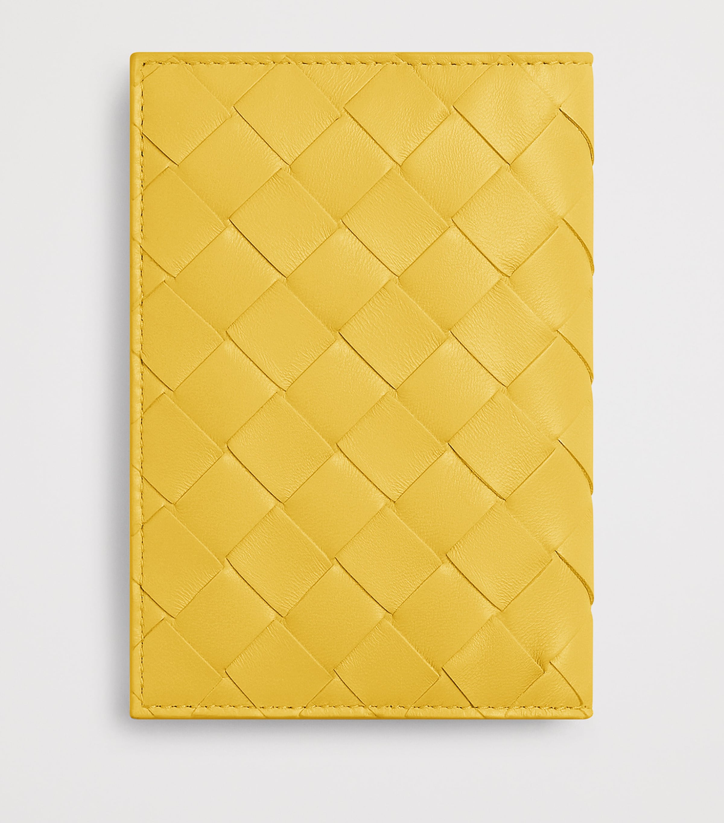 Bottega Veneta Leather Intrecciato Passport Holder Image 3