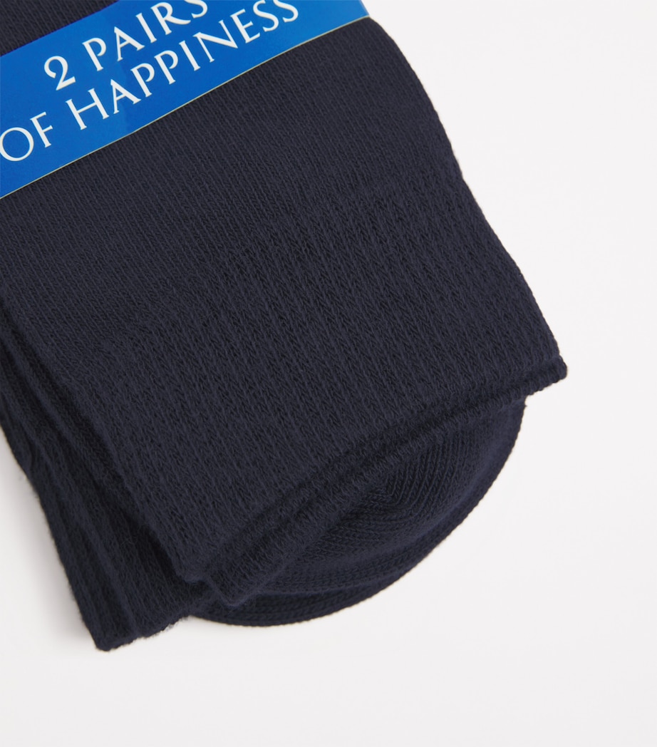 Cotton-Blend Happy Socks (Pack of 2) 2000/2000 Image 2