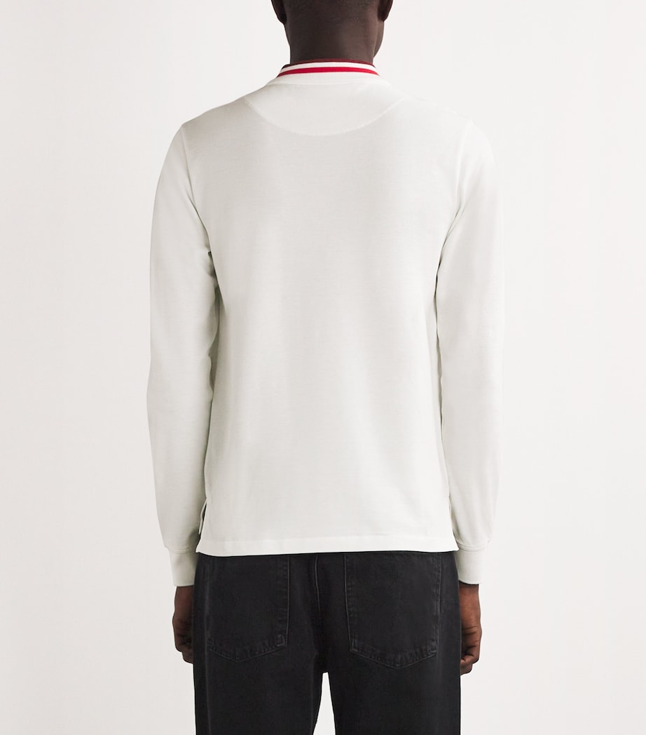 Vivienne Westwood Mens Cotton Orb Polo Shirt White Image 4