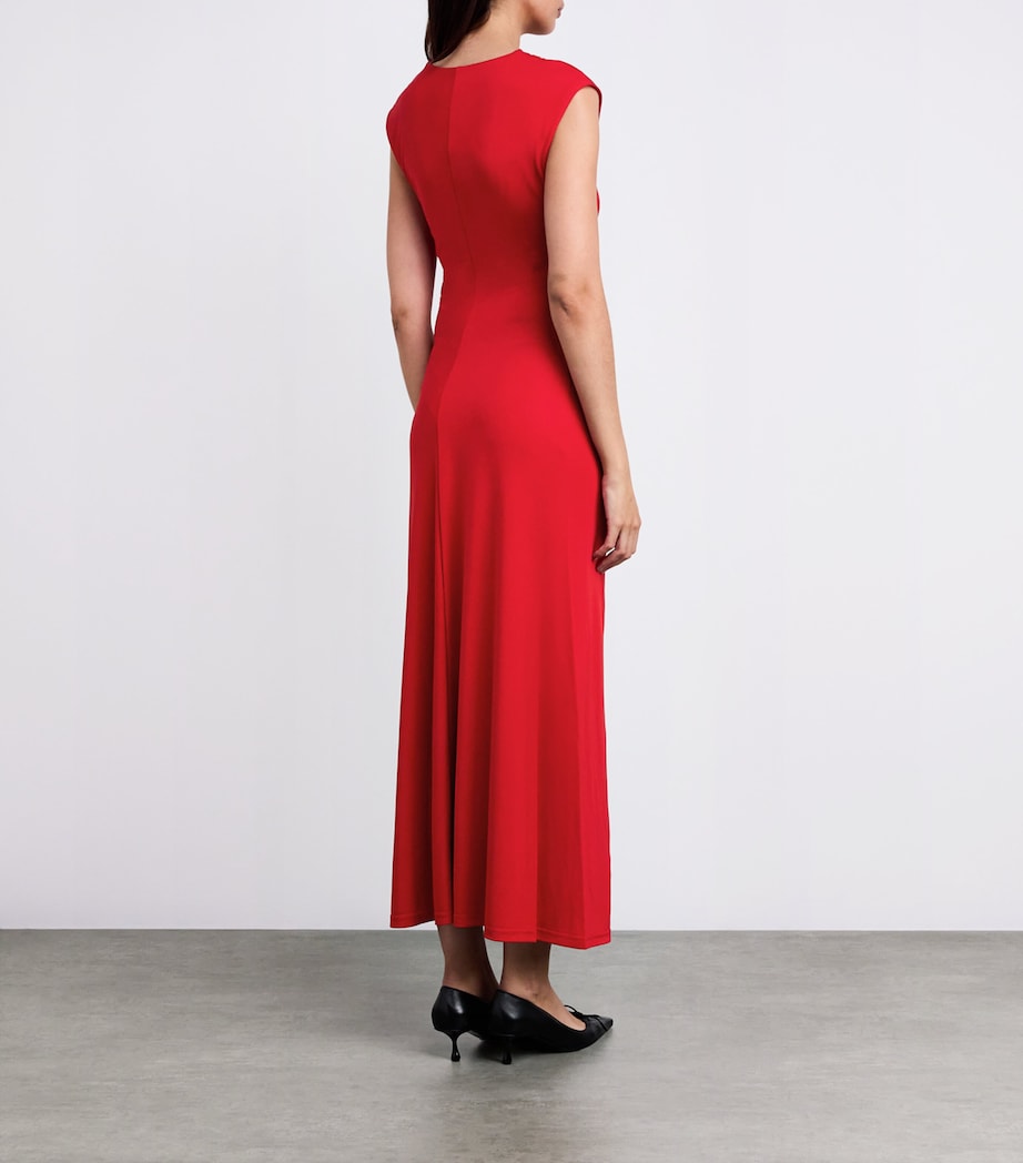 Ruched Acacia Midi Dress CRIMSON Image 3
