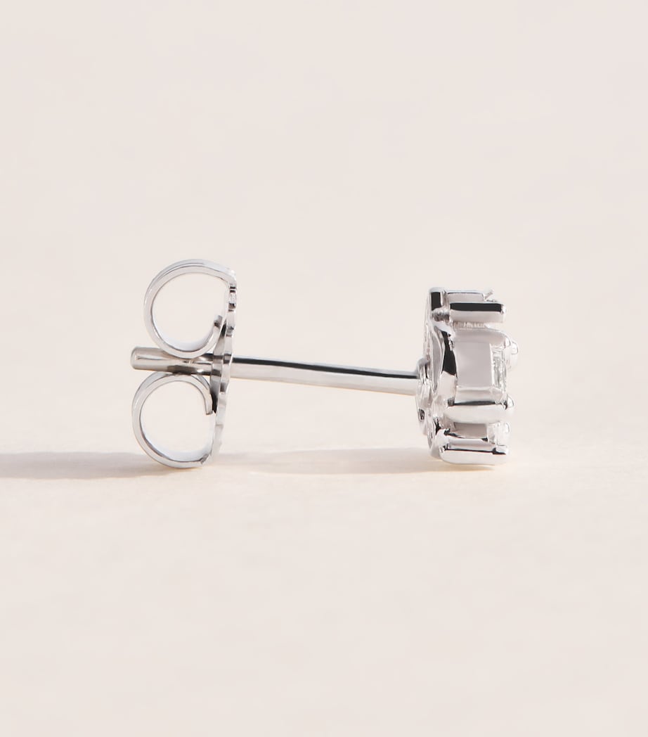 Suzanne Kalan White Gold and Diamond Princess Cluster Stud Earrings Wg/wd Image 3