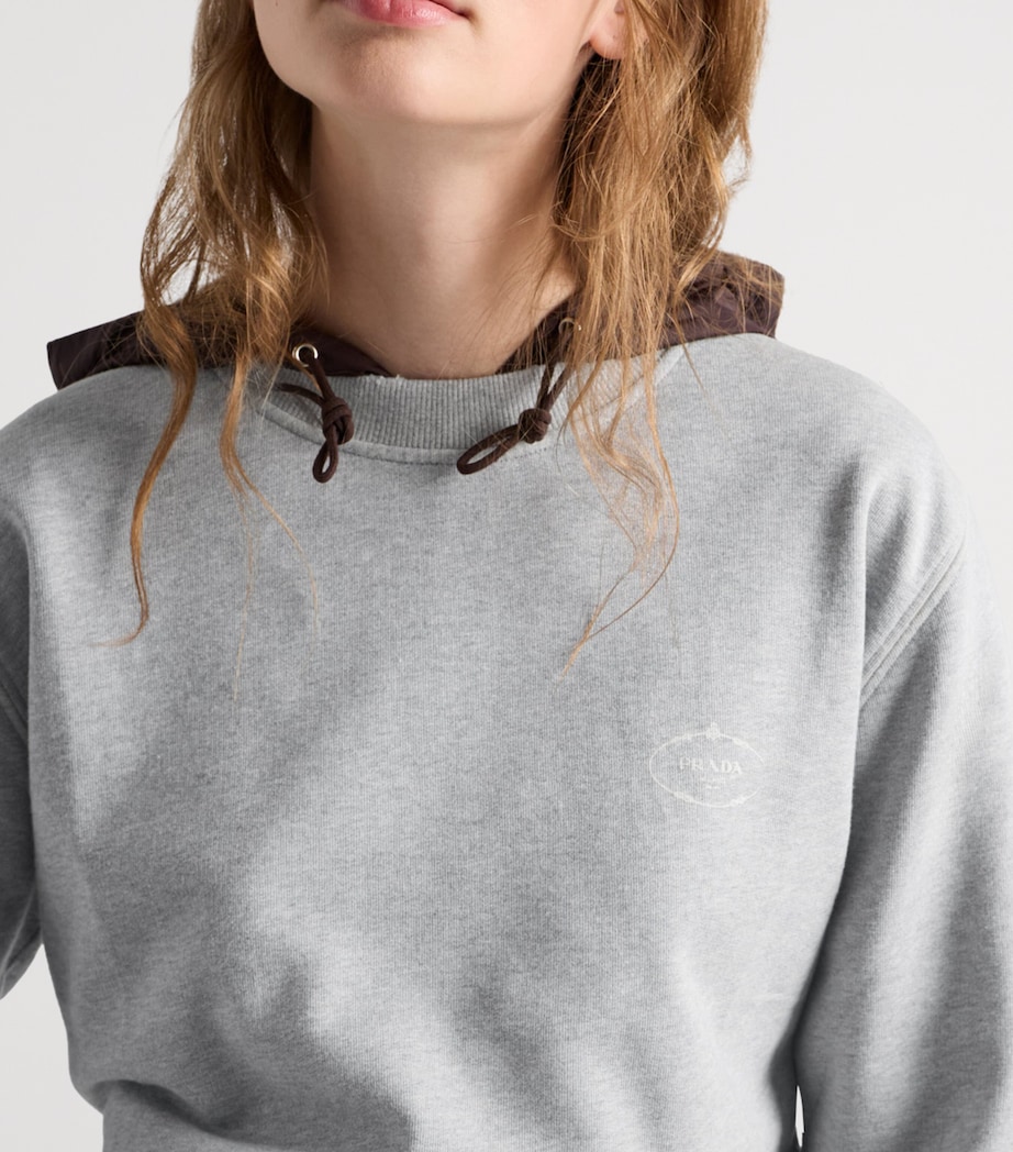 Cotton Logo Sweatshirt F0684 Image 3