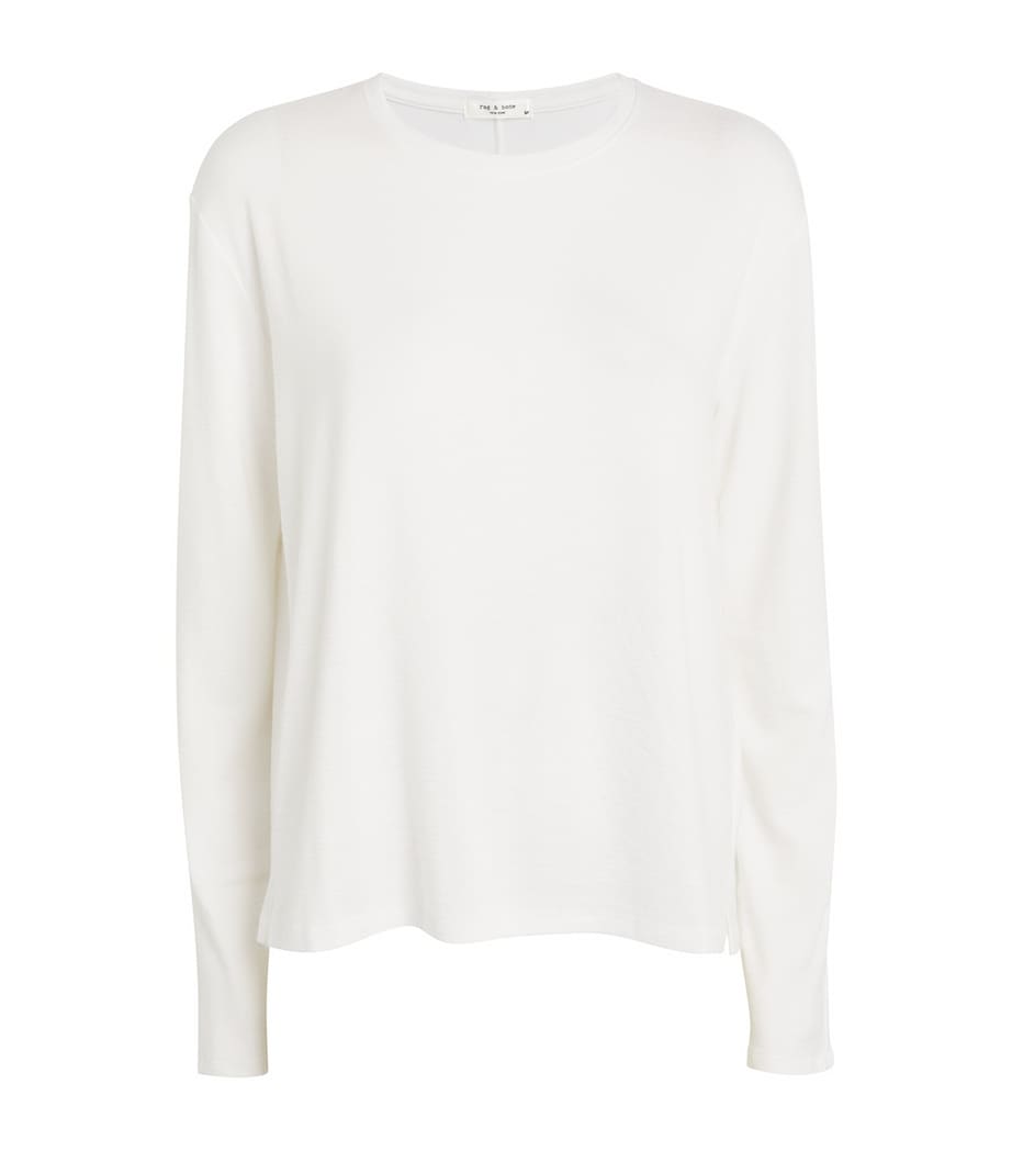 Fine-Knit Sweater WHITE Image 1