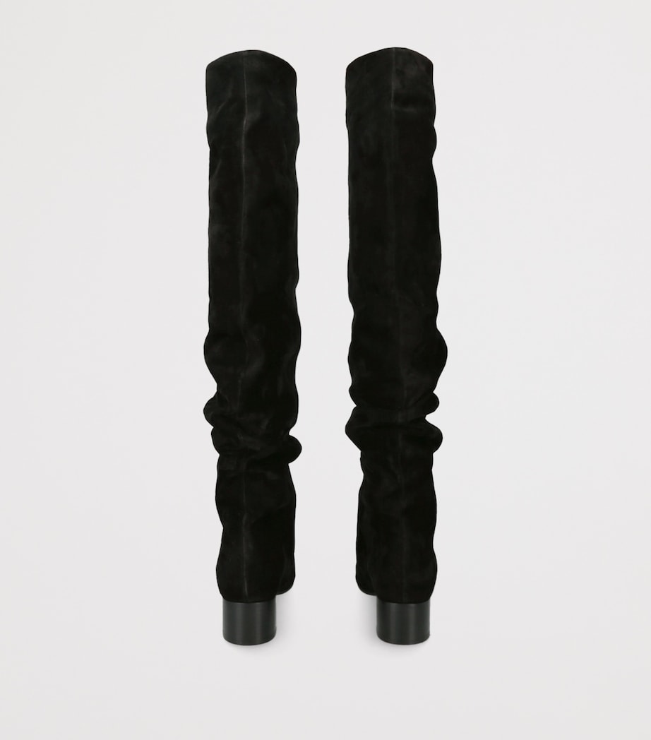 Suede Andee Over-The-Knee Boots 40 BLACK Image 2