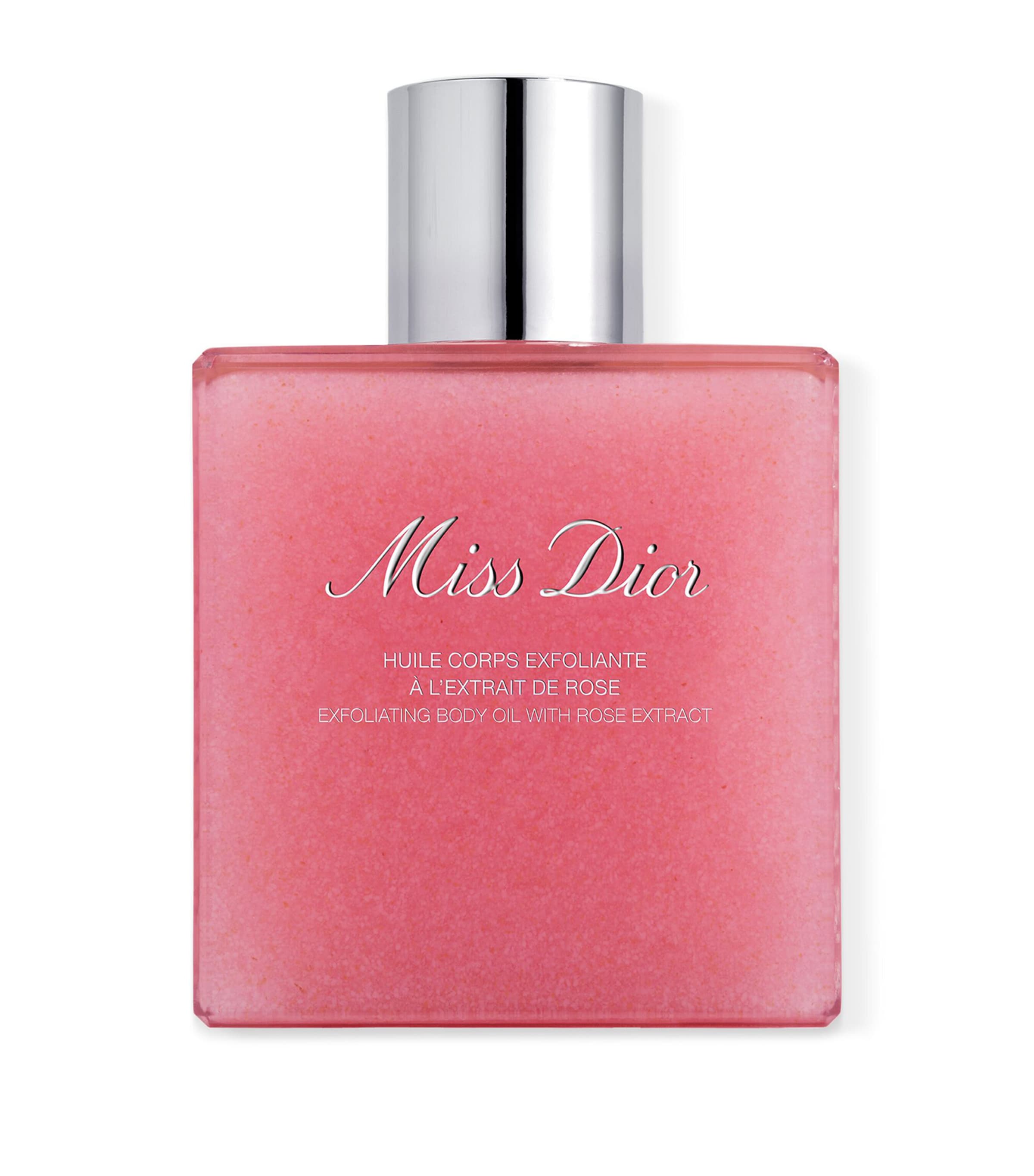 Dior Miss  Exfoliating Body Oil With Rose Extract In White