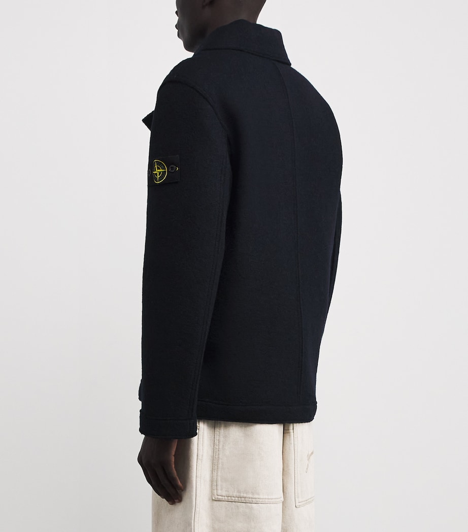 Wool Felted Compass Pea Coat V0020 Image 4