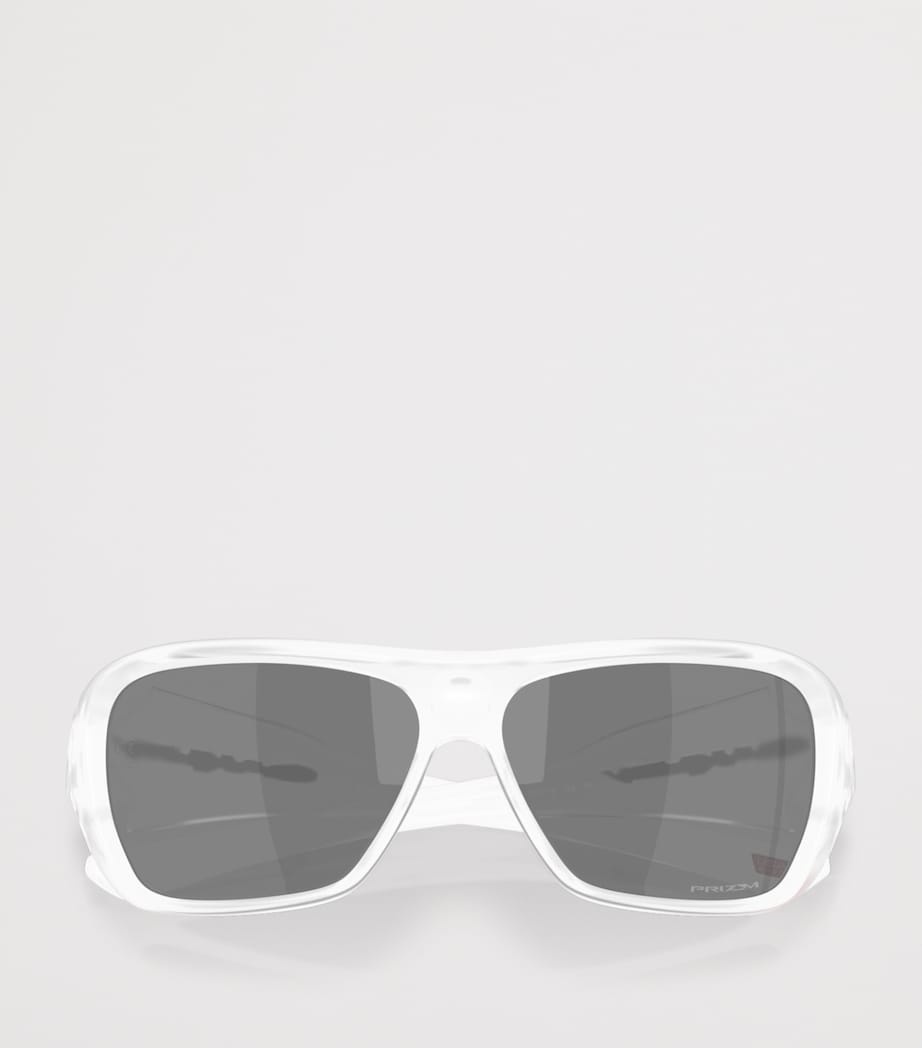 Oakley Chaminade Rectangle Sunglasses Clear Image 6