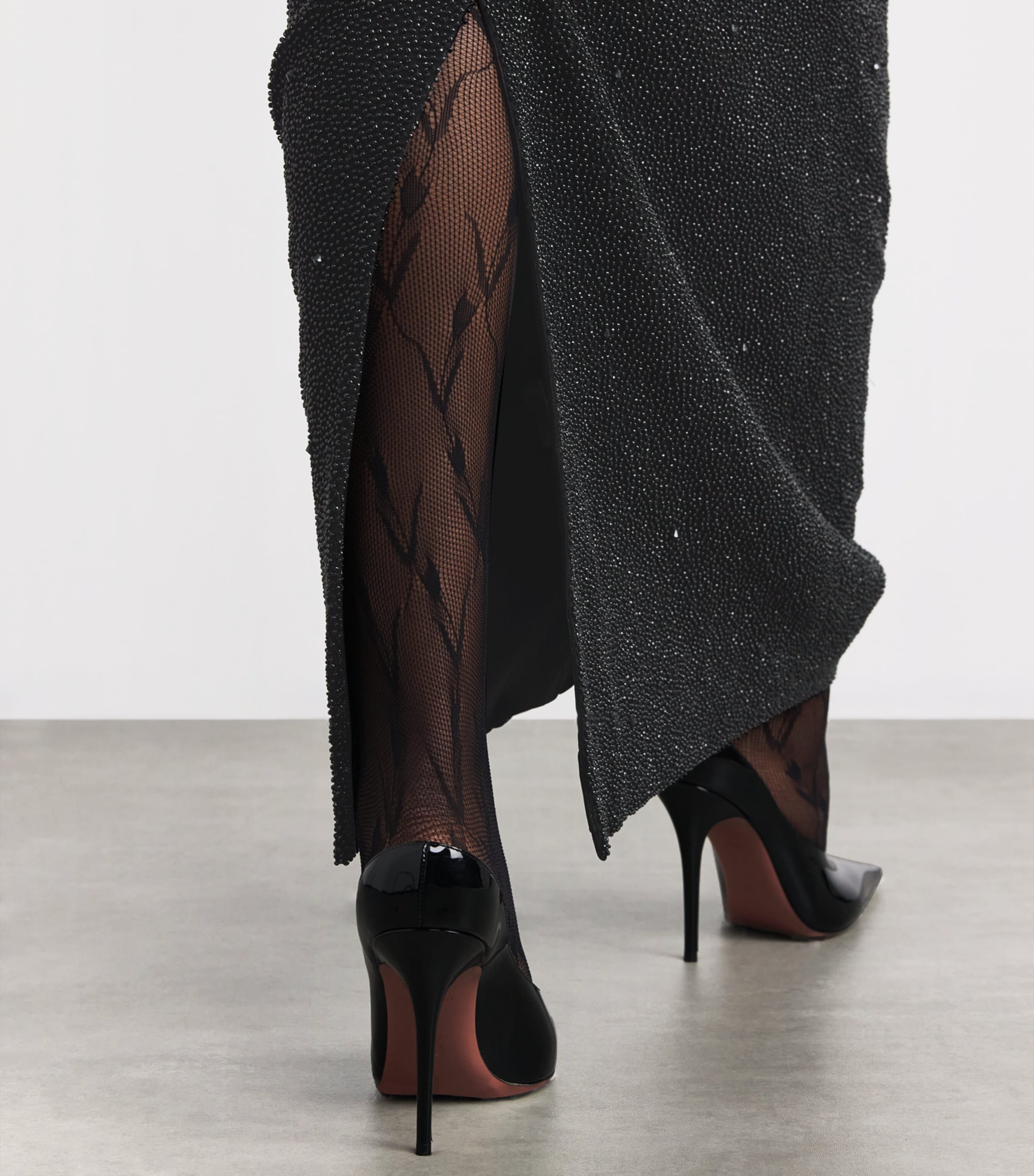 Embellished Tina Maxi Dress JET Image 6