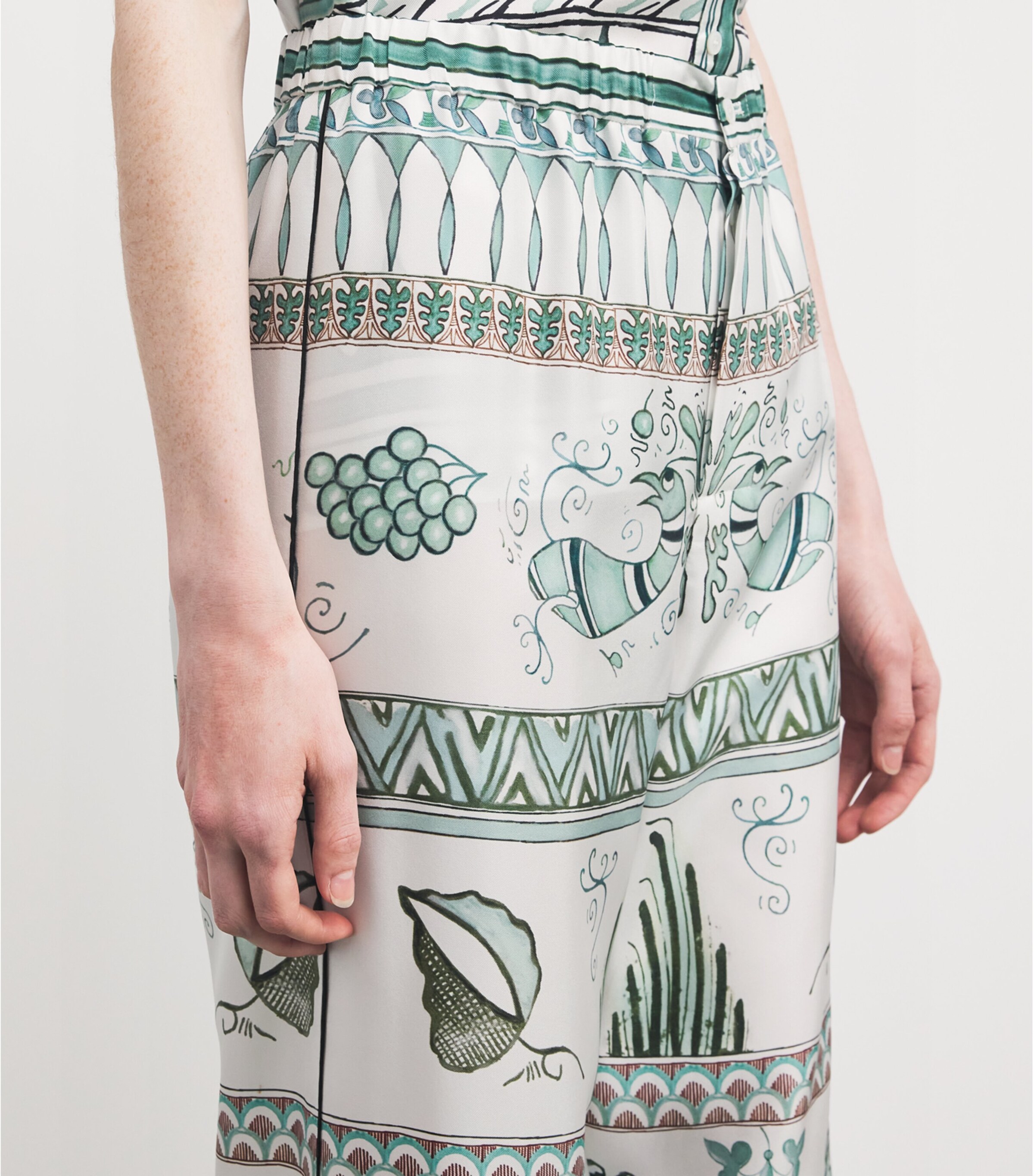 [FABIANA FILIPPI] プリントシルクツイルパンツ Fabiana Filippi Silk Printed Straight Trousers | Harrods US