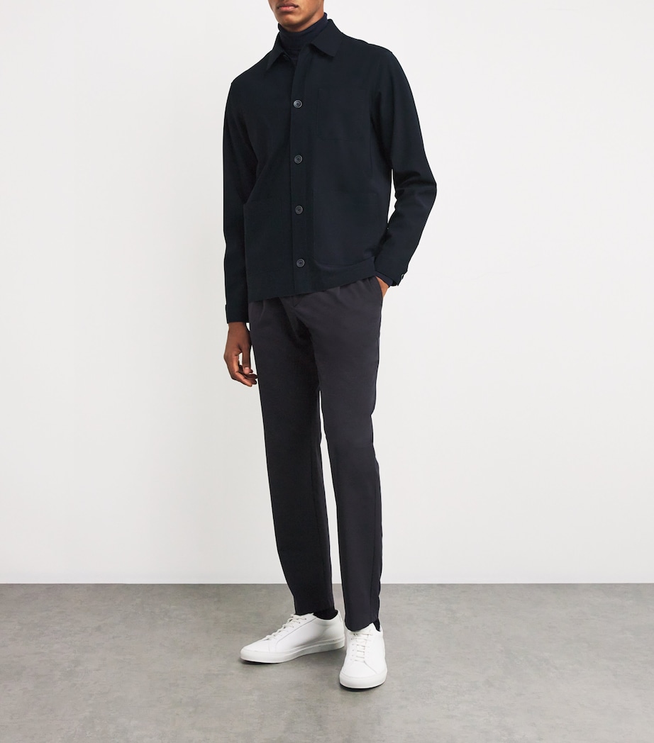 Collard Shirt Jacket 9200BLU NAVY Image 2