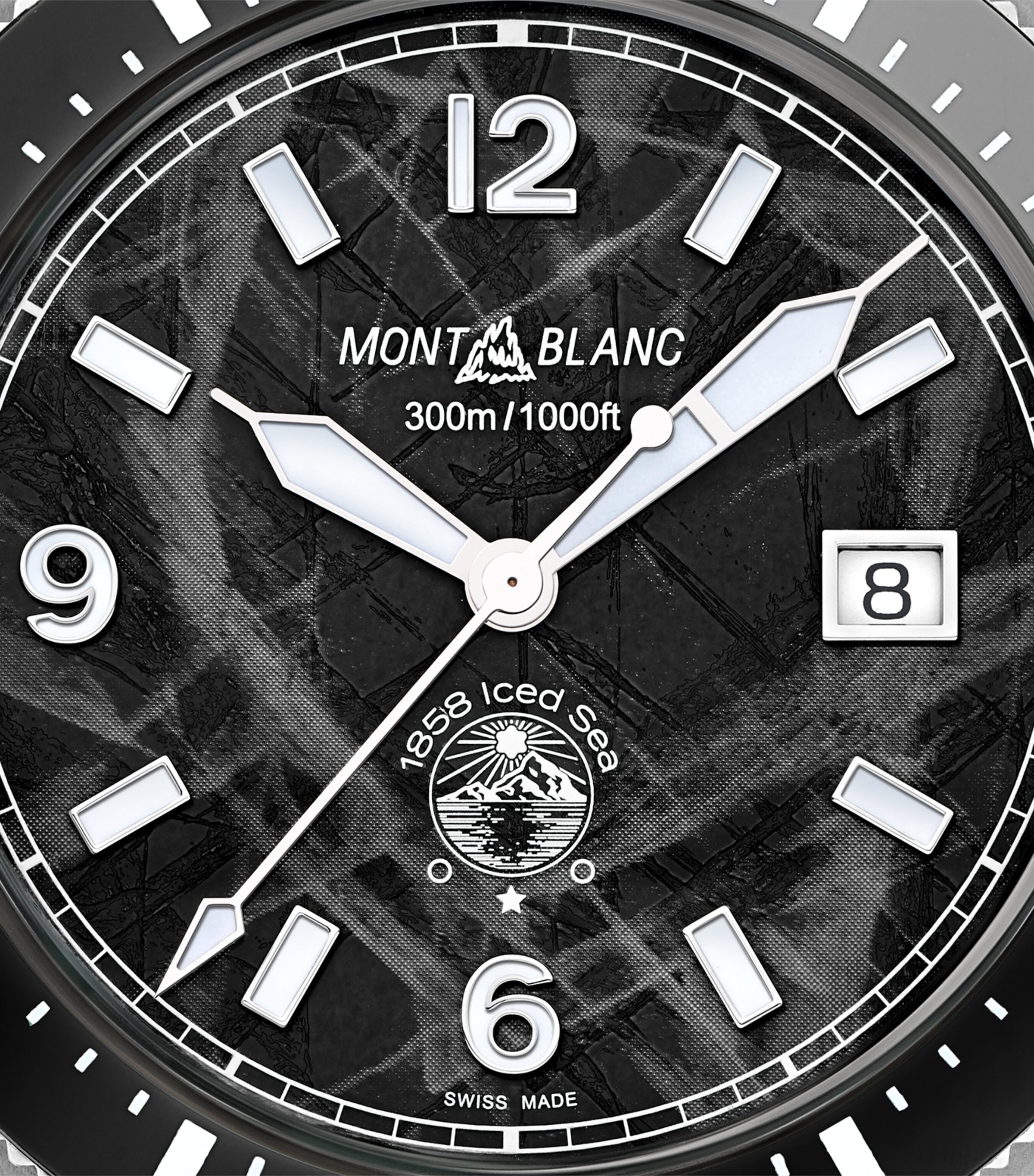 Montblanc Stainless Steel 1858 Iced Sea Automatic Date Watch 41mm Image 6