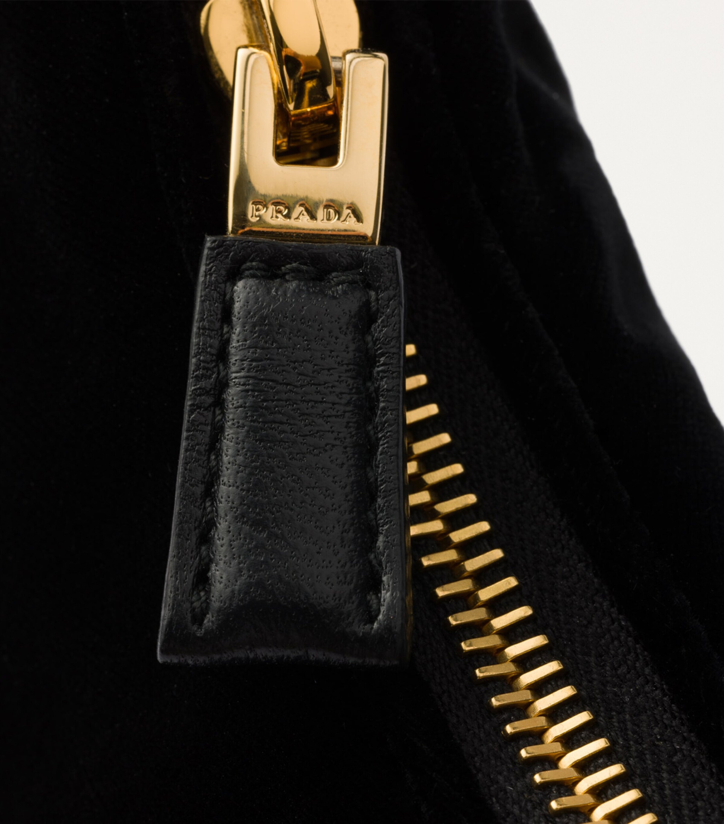 Prada Black Velvet Re-Edition Shoulder Bag | Harrods UK
