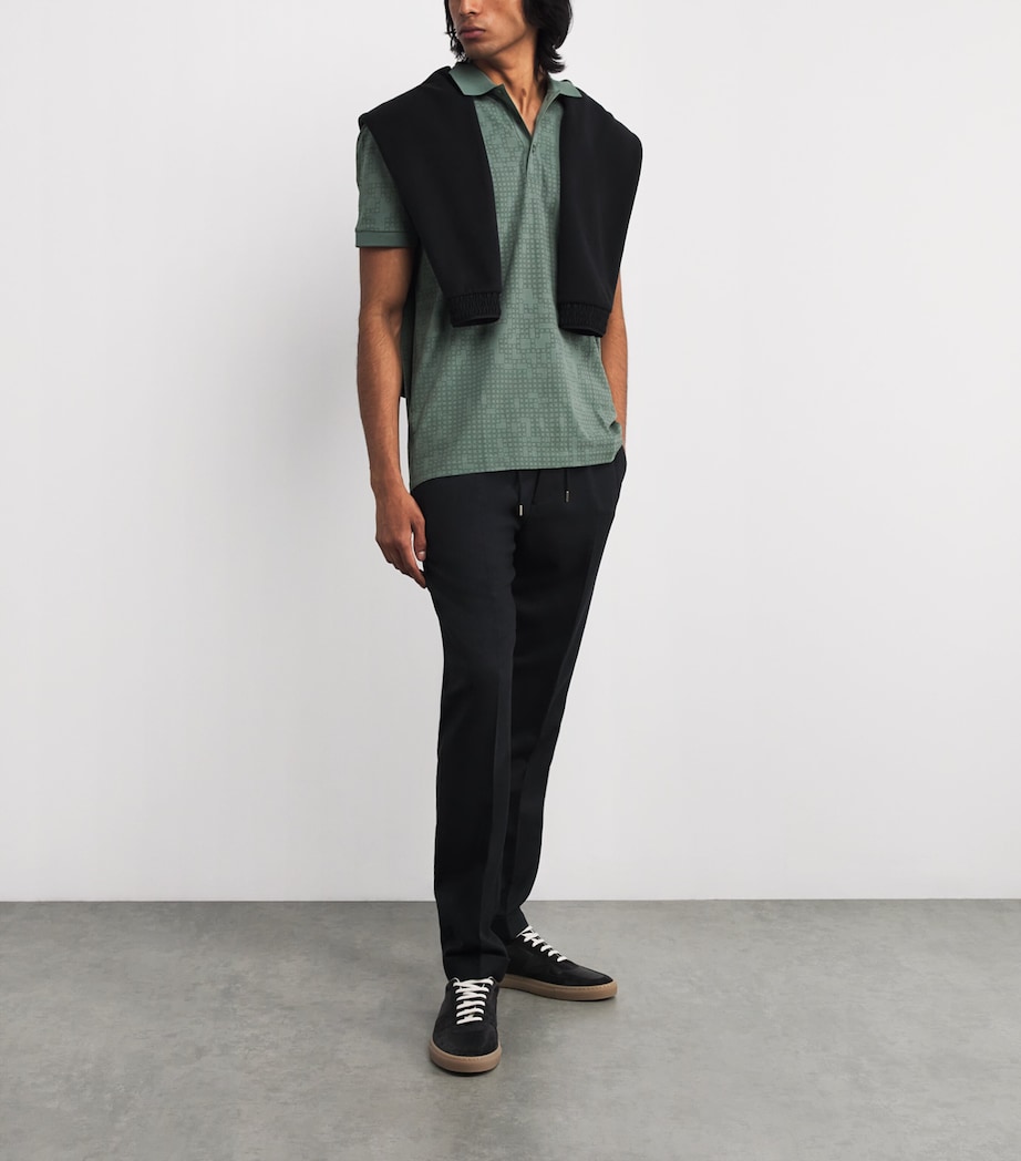 Stretch-Cotton Polo Shirt 358OPEN GREEN Image 2