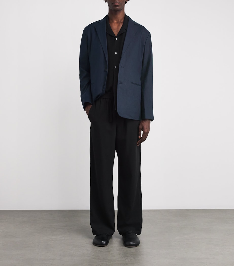 Linen Timo Blazer NAVY BLUE 200 Image 2