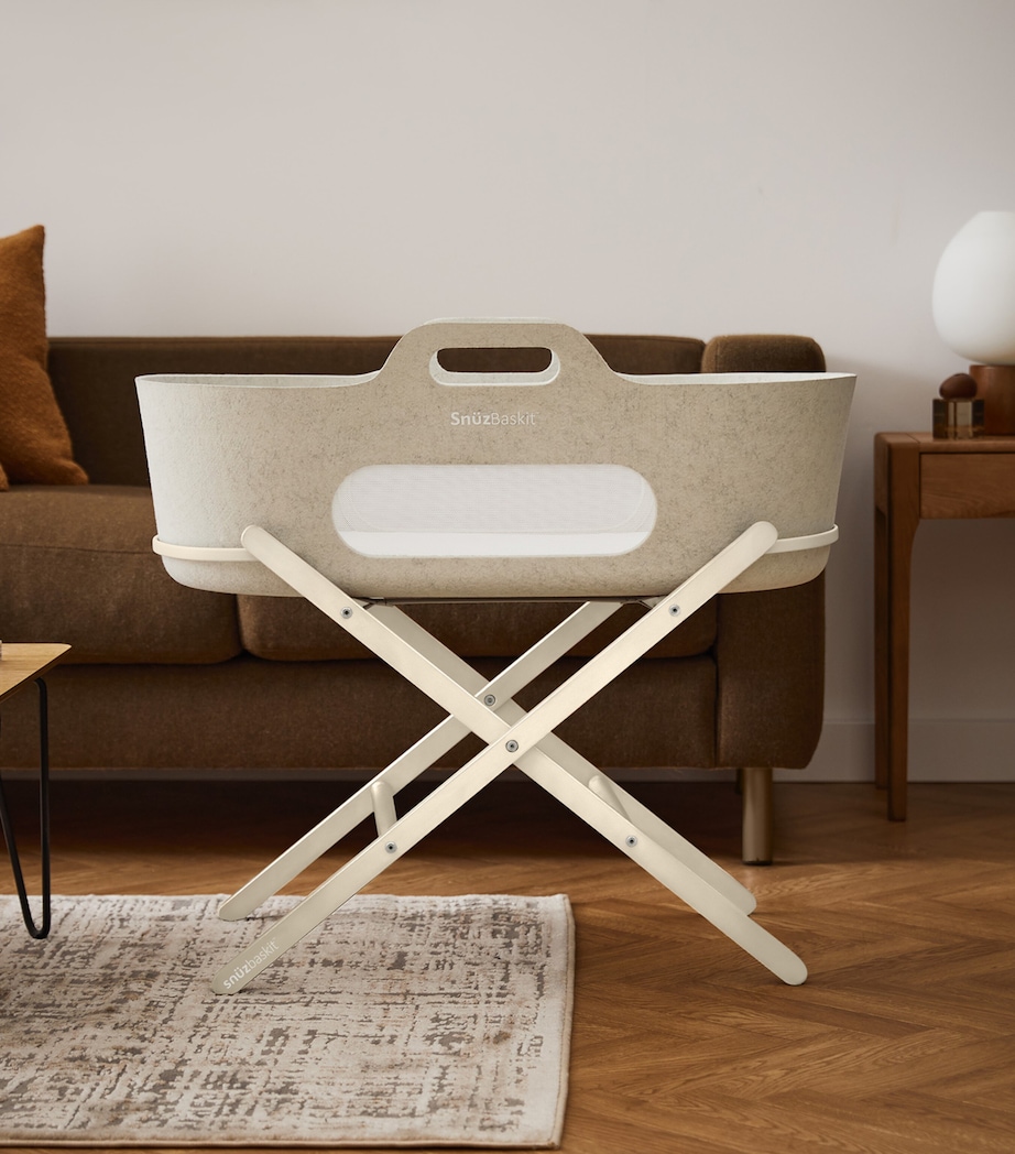 SnüzBaskit Barley Moses Basket & Cashmere Stand BARLEY&CASHMERE Image 5