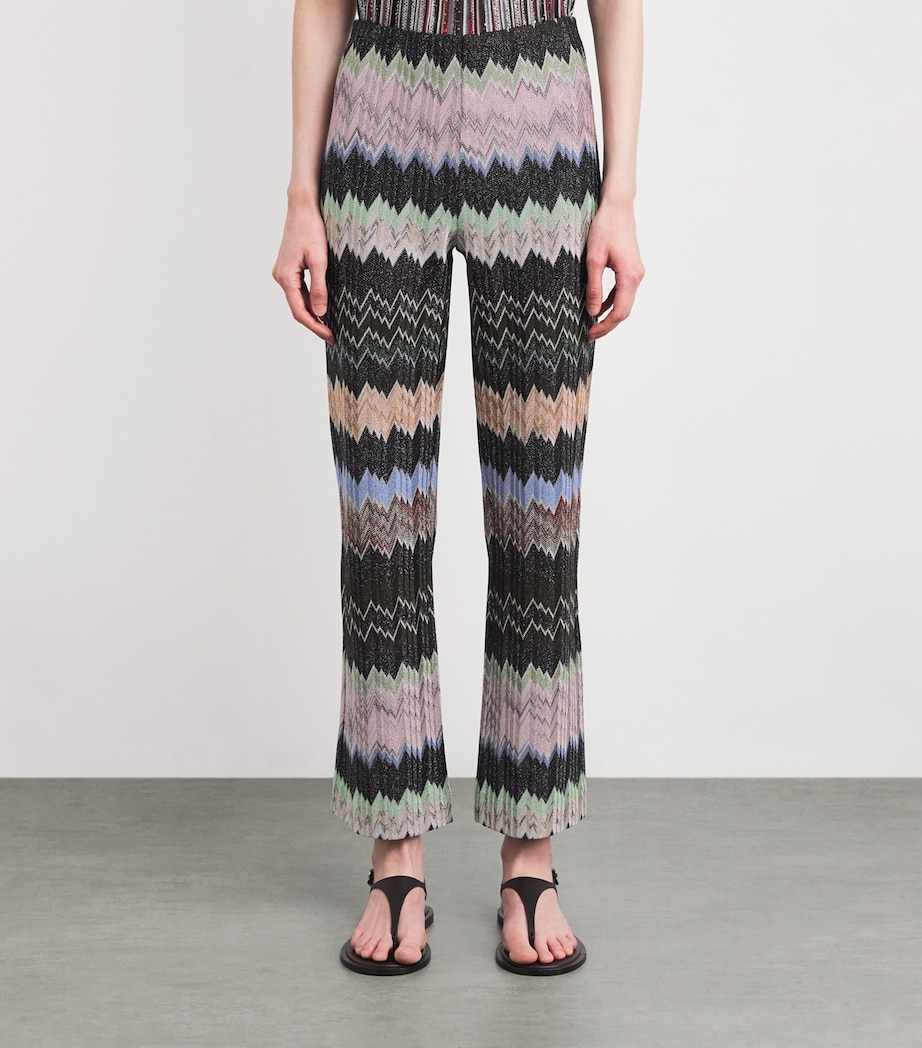 Snake Flared Trousers SM9YN MULTI W BLACK Image 3