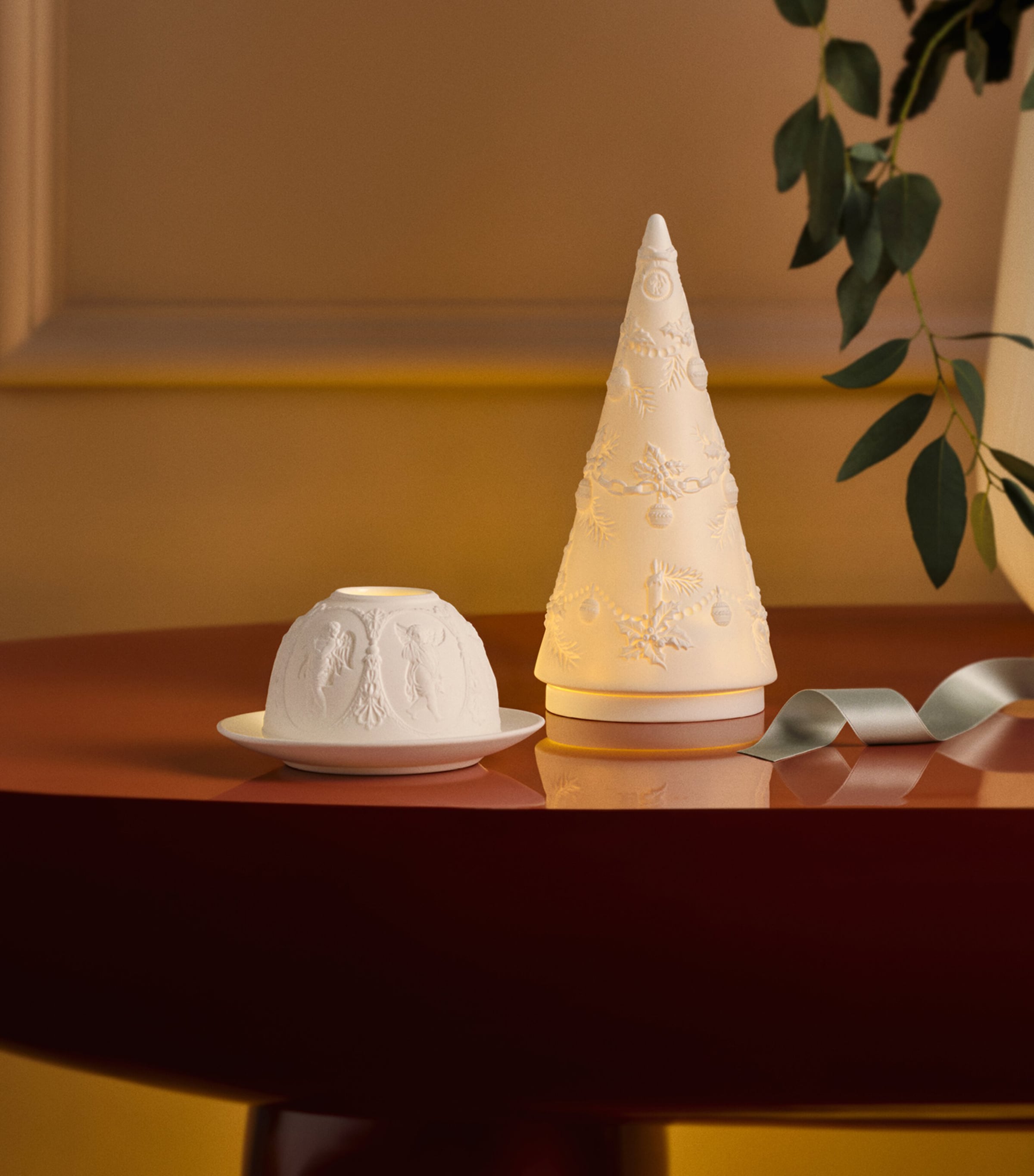 Light-Up Lithophane Tree Ornament WHITE Image 2