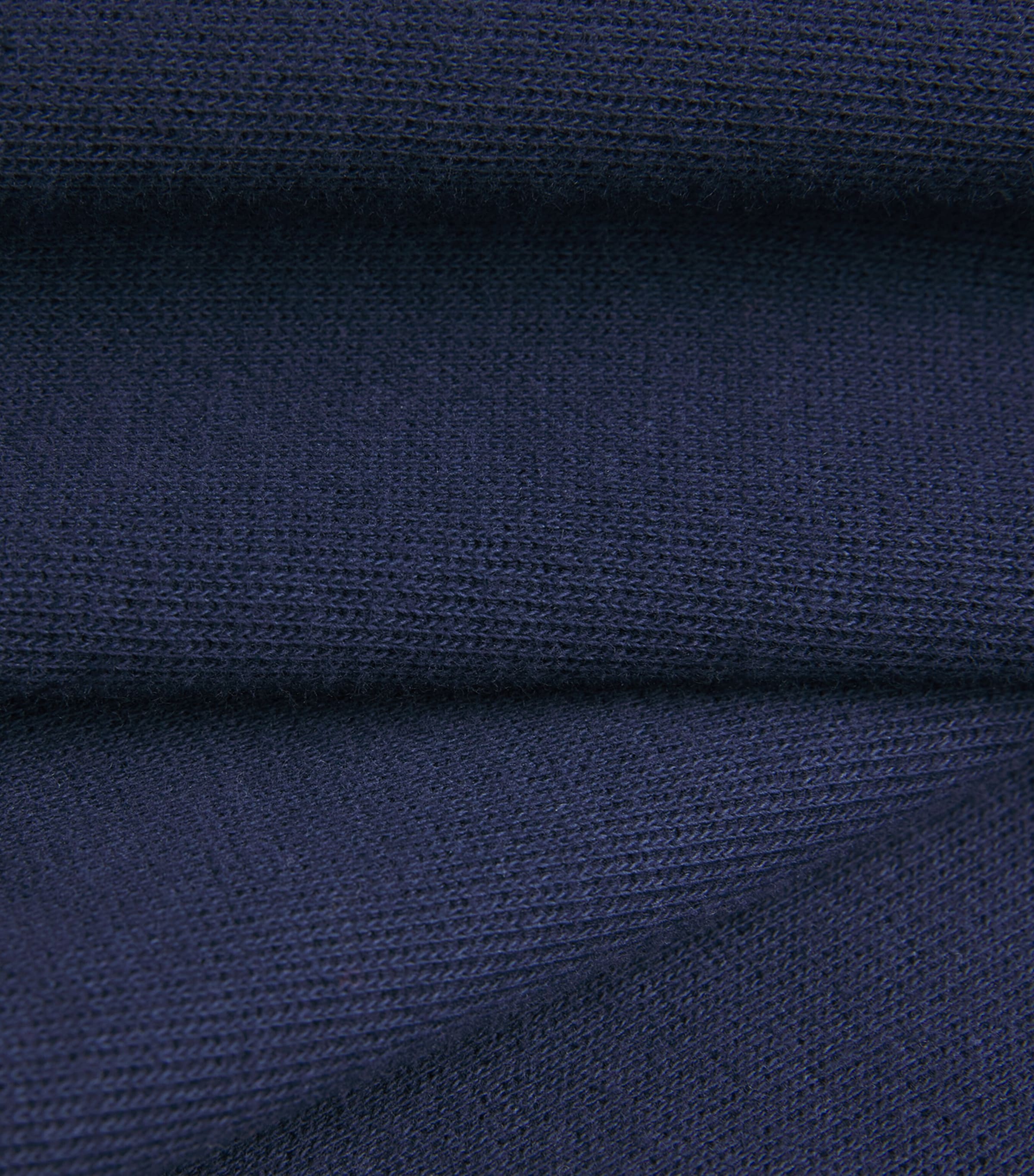Cotton Logo Quarter-Zip Sweater NAVY Image 5