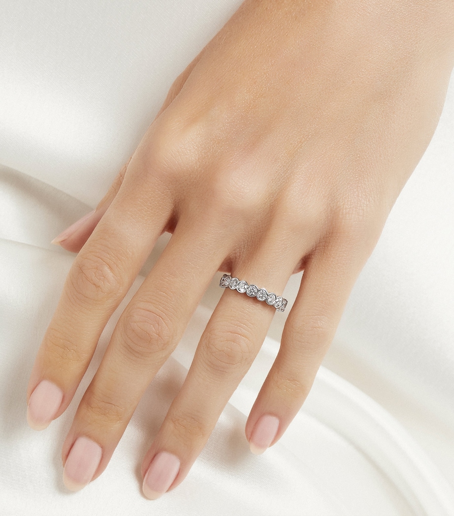 White Gold and Diamond Classic Graff Wedding Ring WHITE GOLD Image 2